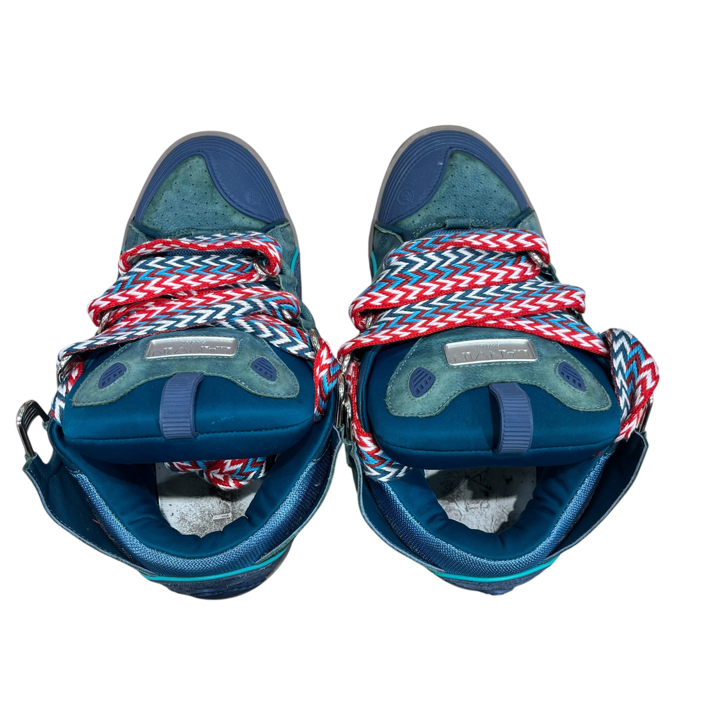 LANVIN/Low-Sneakers/EU 45/Suede/BLU/CURB "TAURUS BLUE' view 3