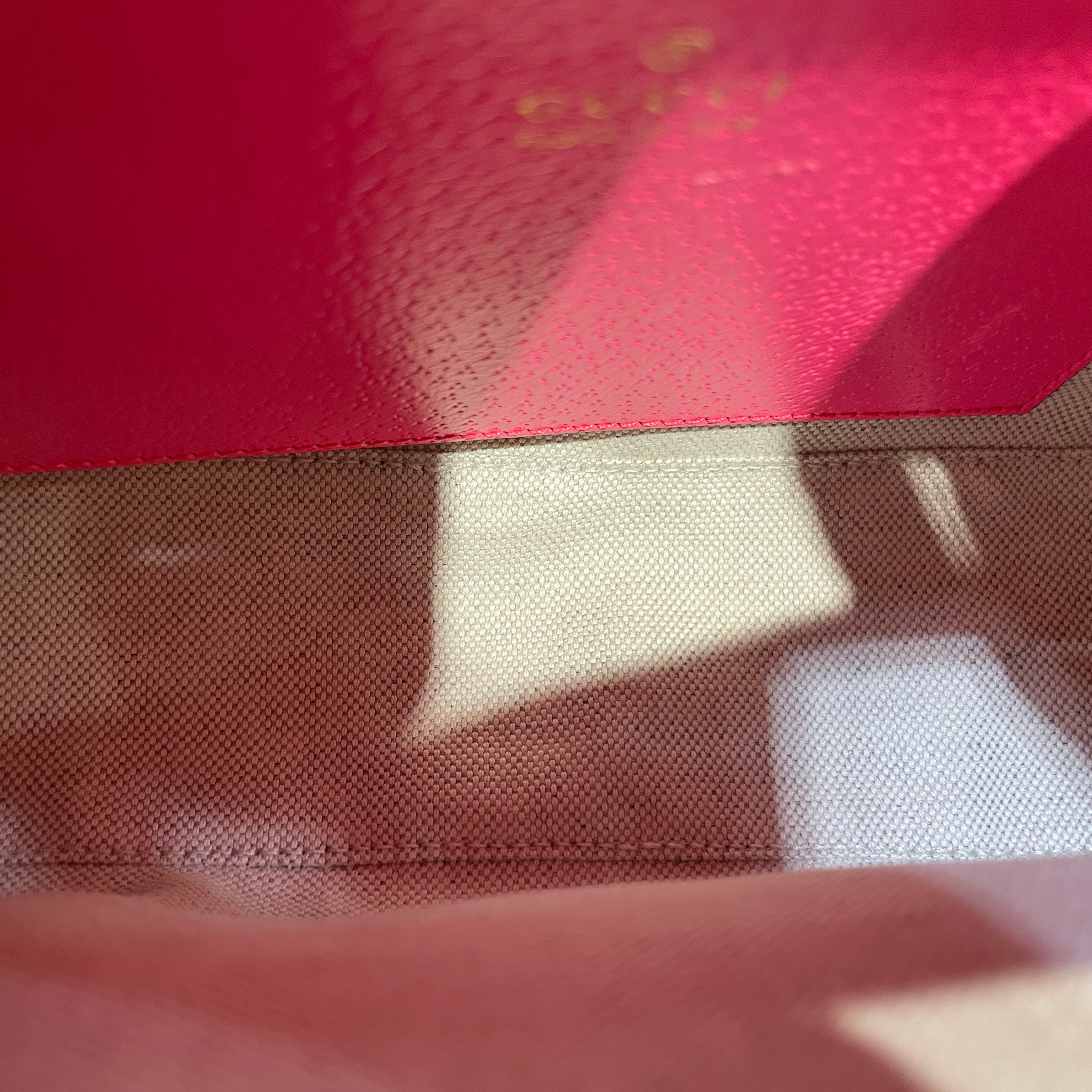 GUCCI/Cross Body Bag/Monogram/Leather/MLT/Beige Ebony Fuchsia view 6