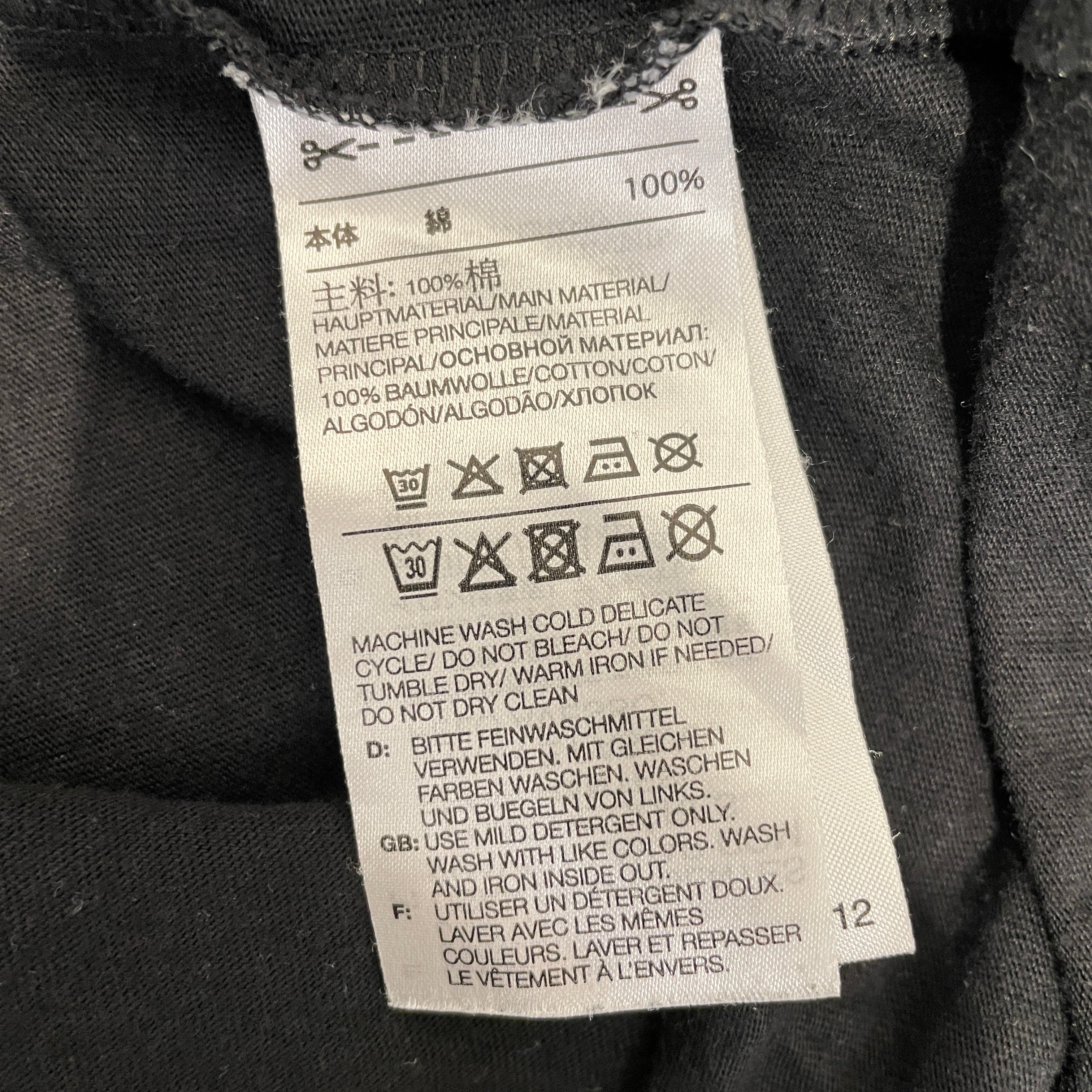 Y-3/T-Shirt/L/Cotton/BLK/Black Index 20th Anniversay view 4