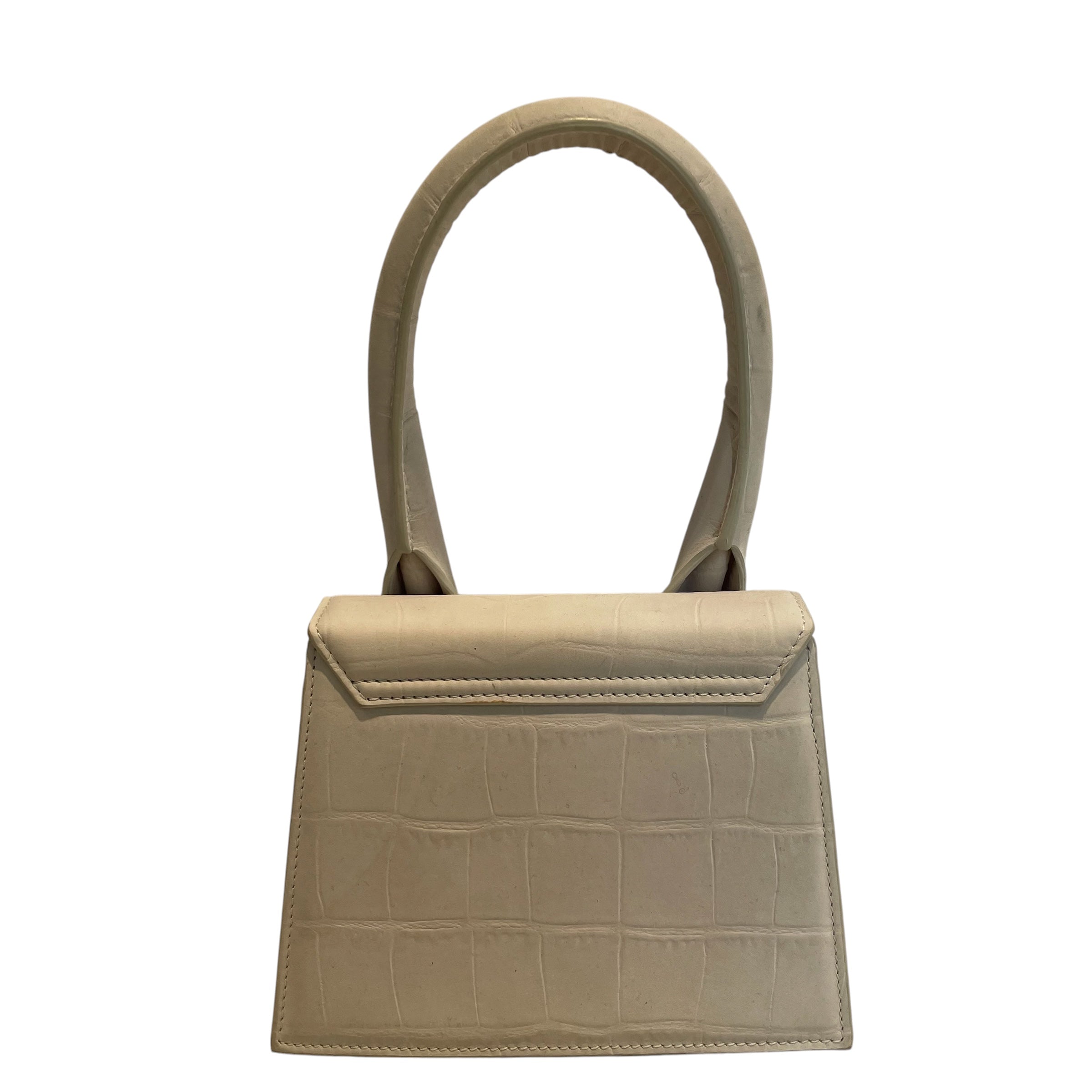 JACQUEMUS/Cross Body Bag/Animal Pattern/Leather/CRM/gld-tone hardware/cream strap view 4