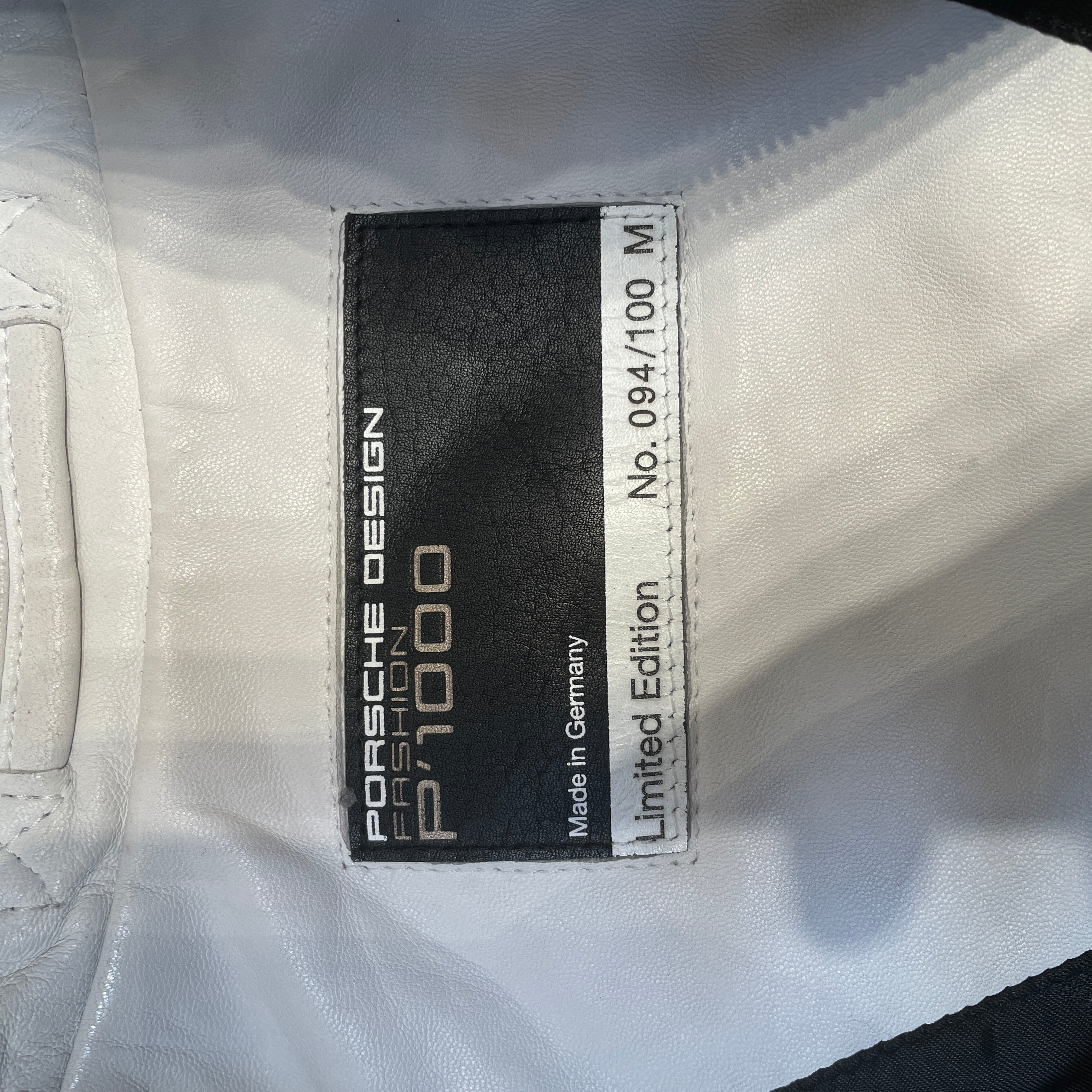 Porsche Design/Riders Jkt (S)/M/Leather/WHT/ view 3