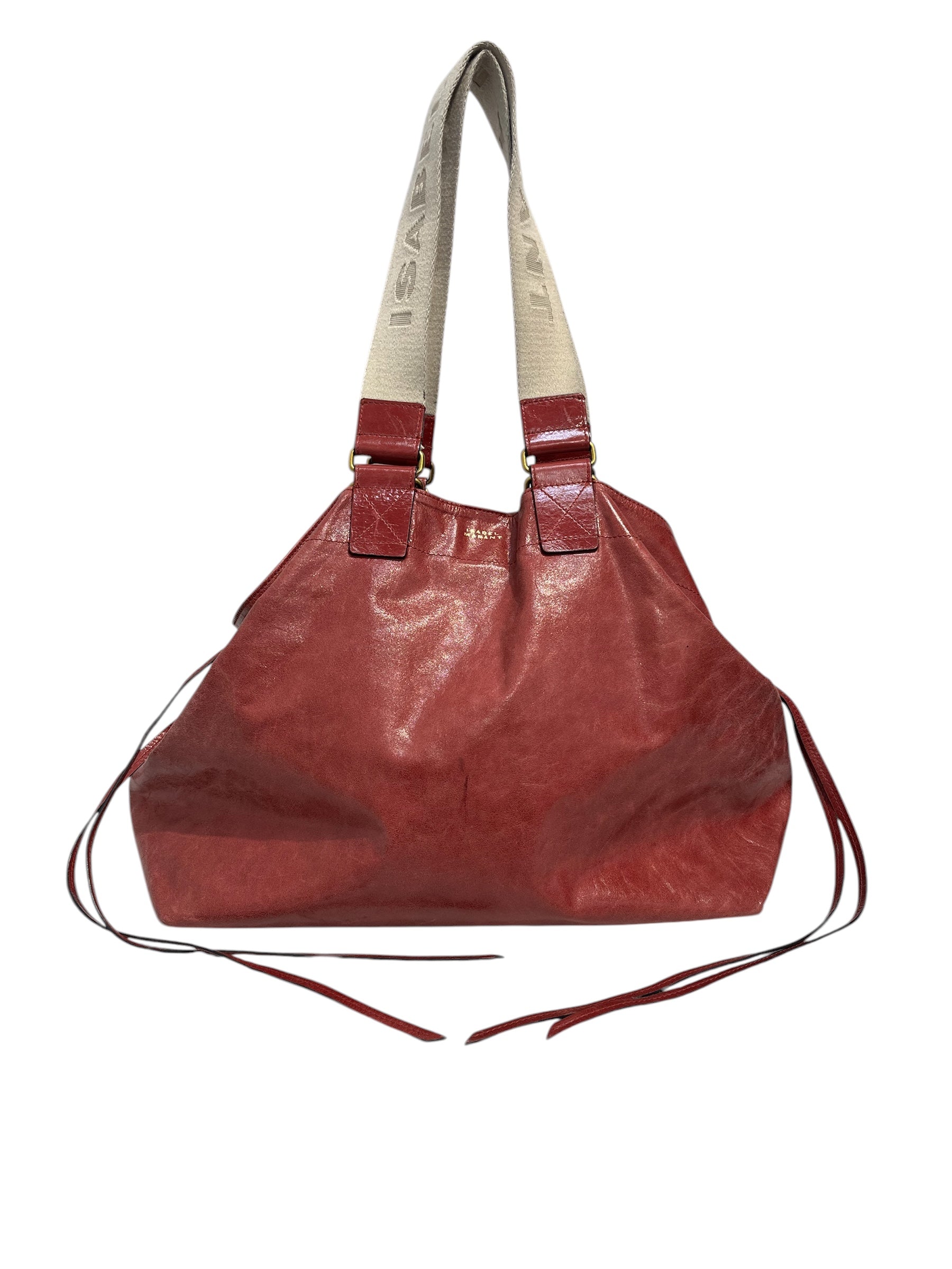 ISABEL MARANT/Tote Bag/Leather/RED/wardy tote view 1