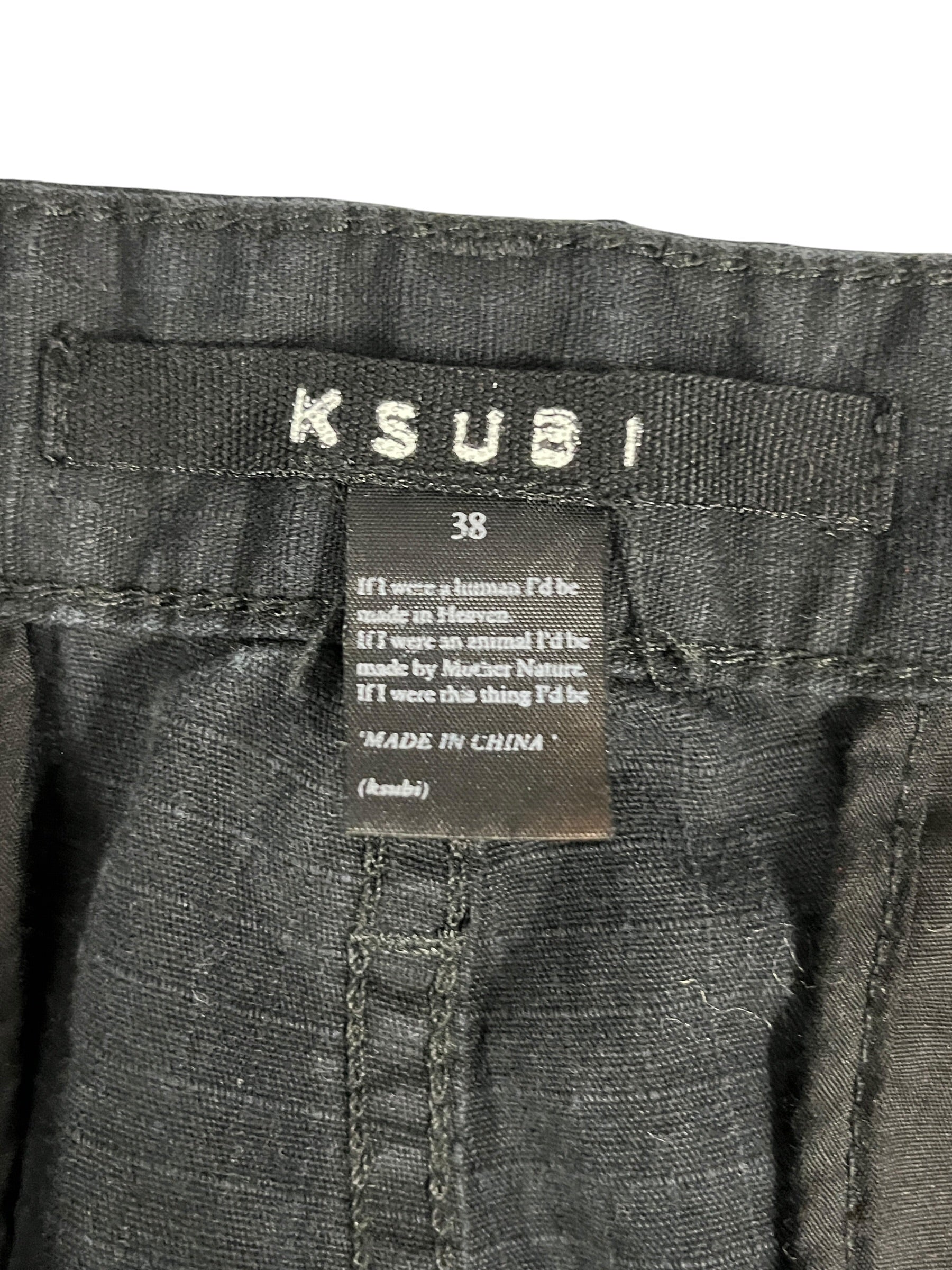 ksubi/Cargo Pants/XL/Cotton/BLK/All Over Print/FUGITIVE CARGO PANT KASH BOX view 3