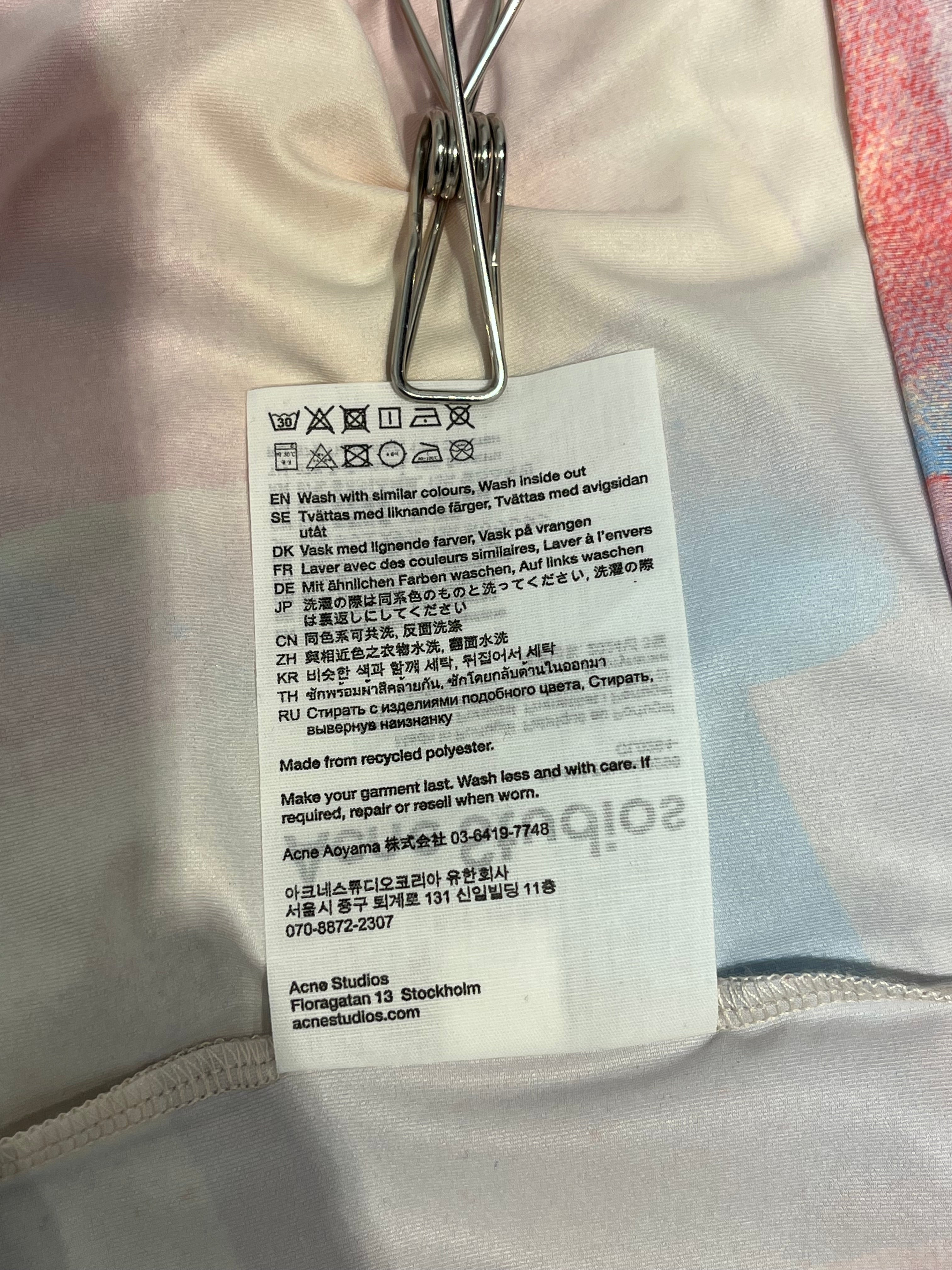 Acne Studios/LS T-Shirt/L/Polyester/MLT/All Over Print/SPRAYPAINTED FACES TURTLENECK view 6