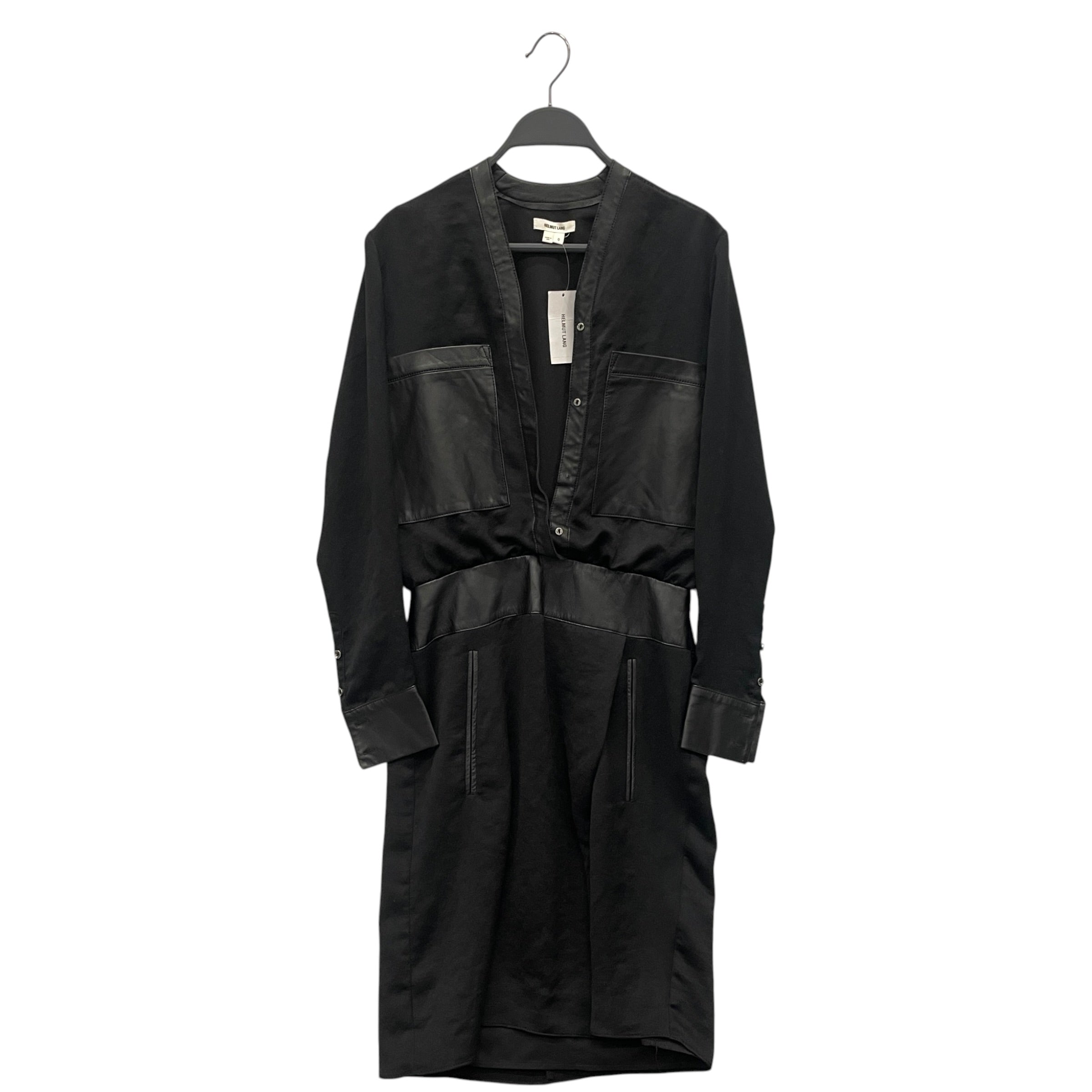 Helmut Lang/Dress/0/Polyester/BLK/ARTEMIS DRAPE view 1