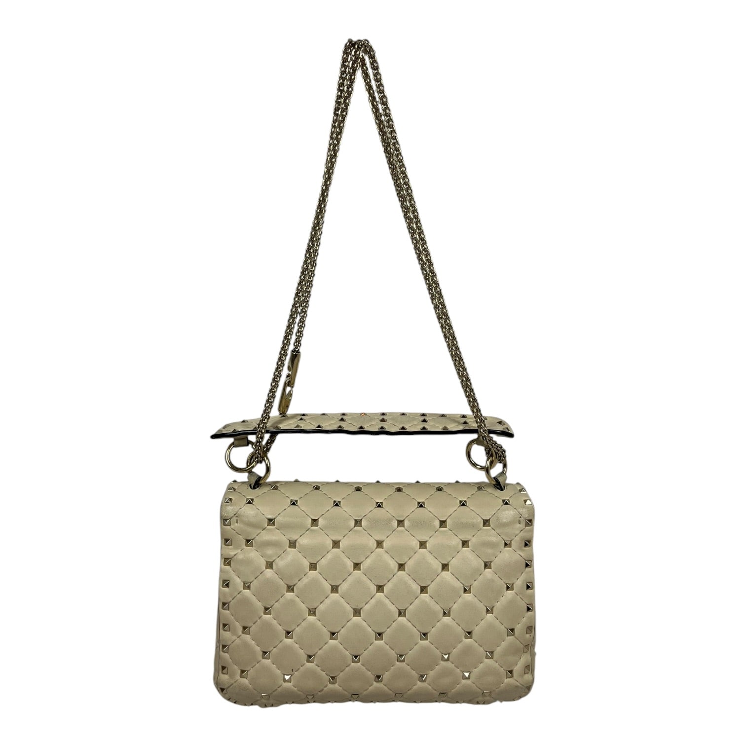 VALENTINO GARAVANI/Cross Body Bag/Leather/CRM/Rockstud Spike view 2