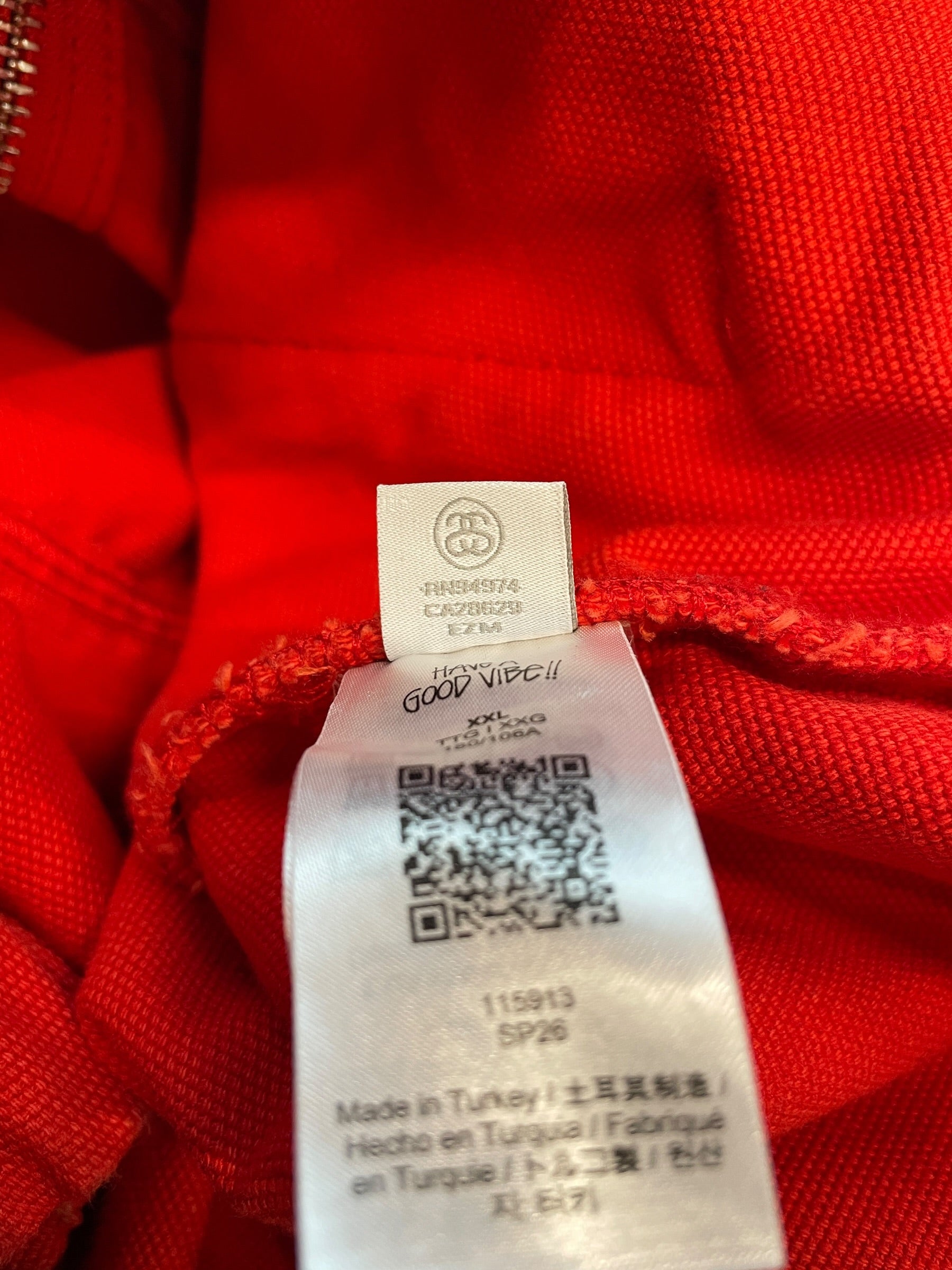 STUSSY/Jacket/XXL/Cotton/RED/WORK JACKET UNLINED CANVAS view 6