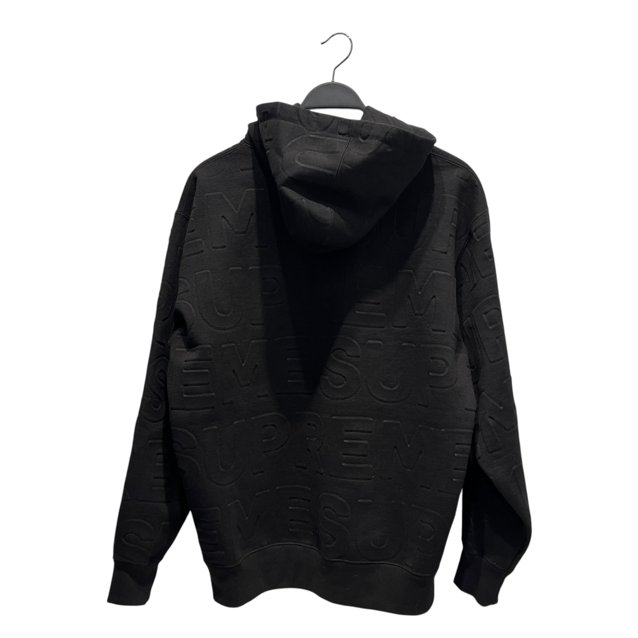 Supreme/Hoodie/M/Cotton/BLK/Embossed logos view 2