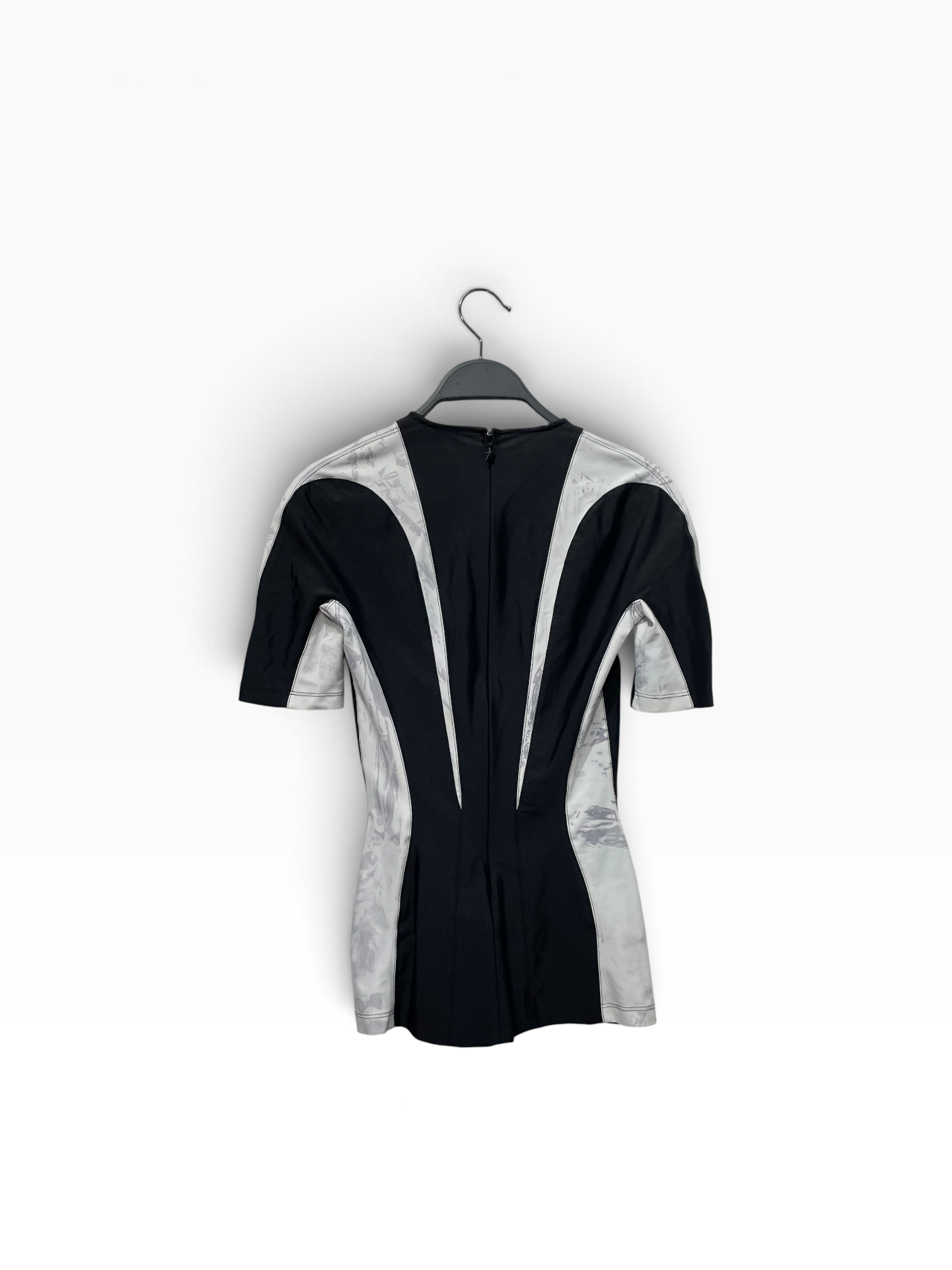 MUGLER/T-Shirt/36/Stripe/Polyester/WHT/ view 2