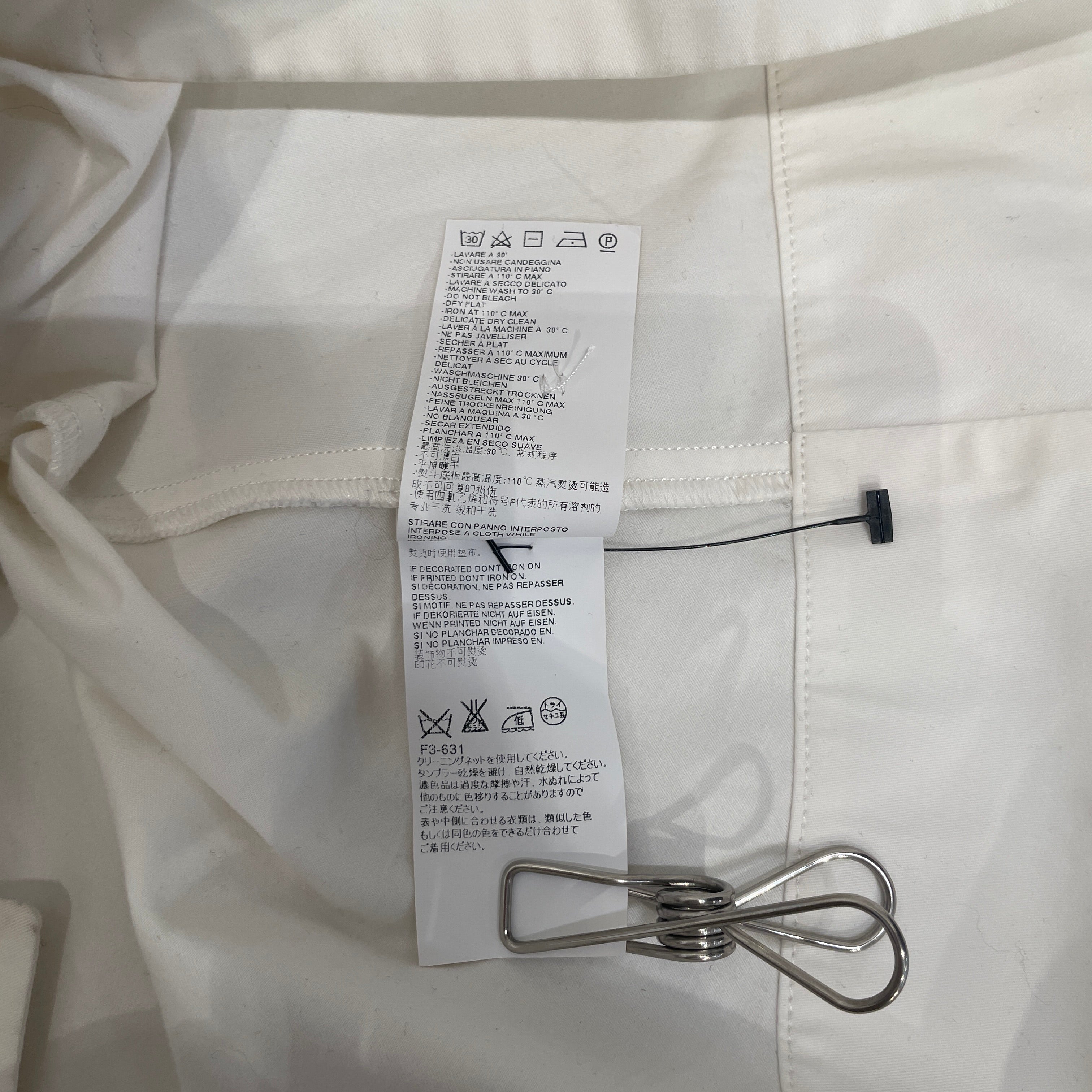 MM6/SL Dress/40/Cotton/WHT/TAILORED BELTED DRESS view 5