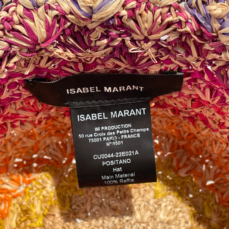 ISABEL MARANT/Straw Hat/All Over Print/MLT/