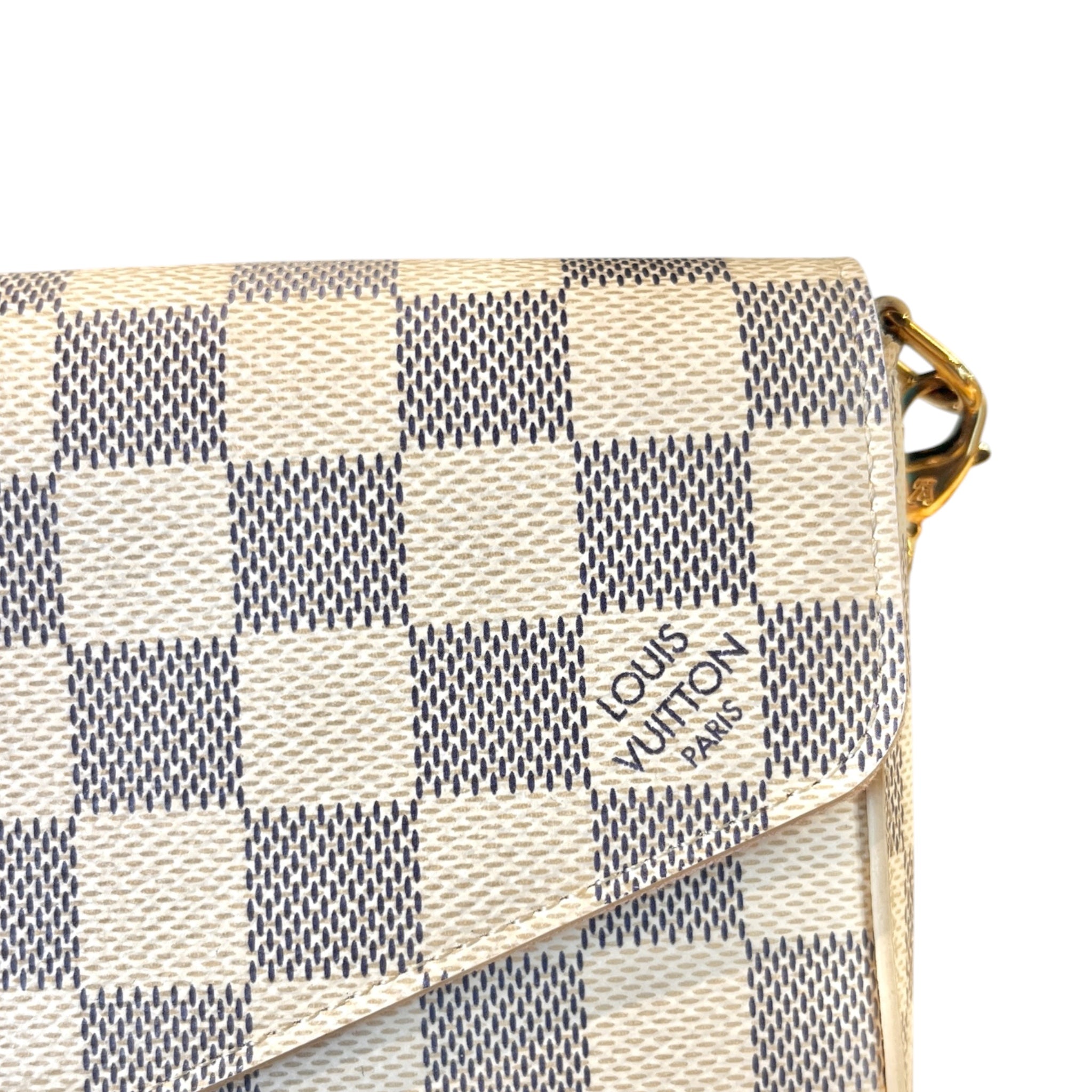 LOUIS VUITTON/Clutch Bag/Plaid/Leather/MLT/Damiez Azur Pochette Felicie view 7