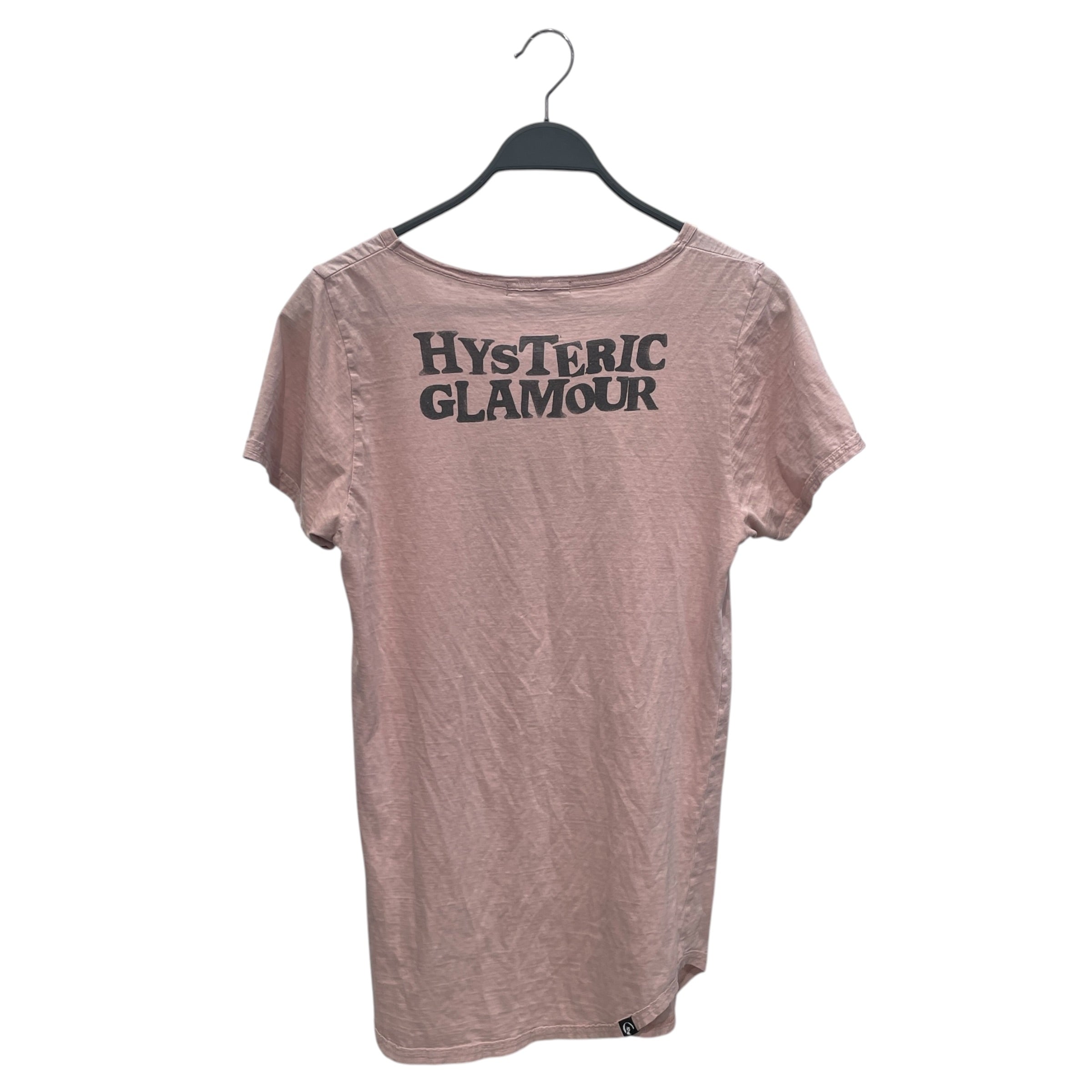 HYSTERIC GLAMOUR/T-Shirt/S/Stripe/Cotton/PNK/BEAR GRAPHIC view 2