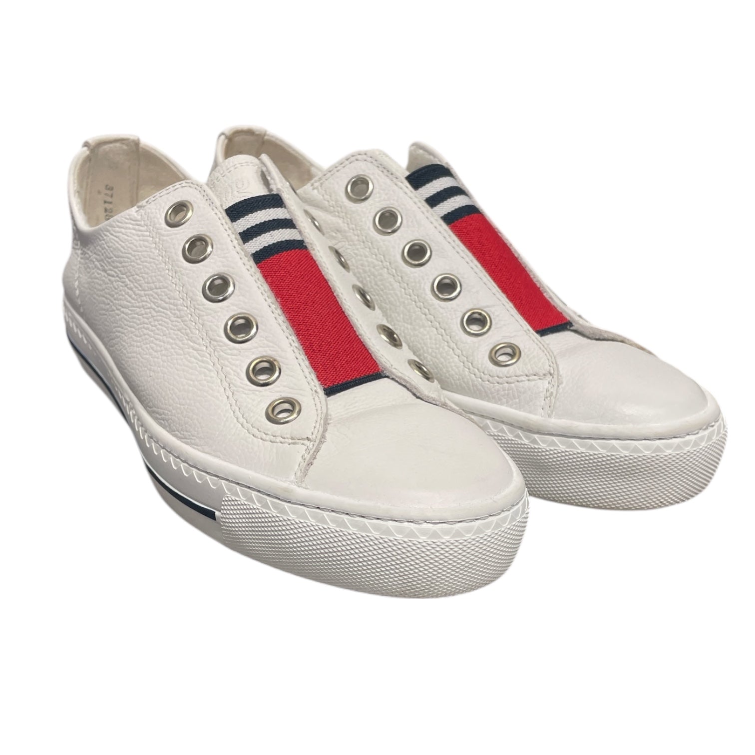 paul green/Low-Sneakers/US 7/Leather/WHT/Slip-on/ view 1