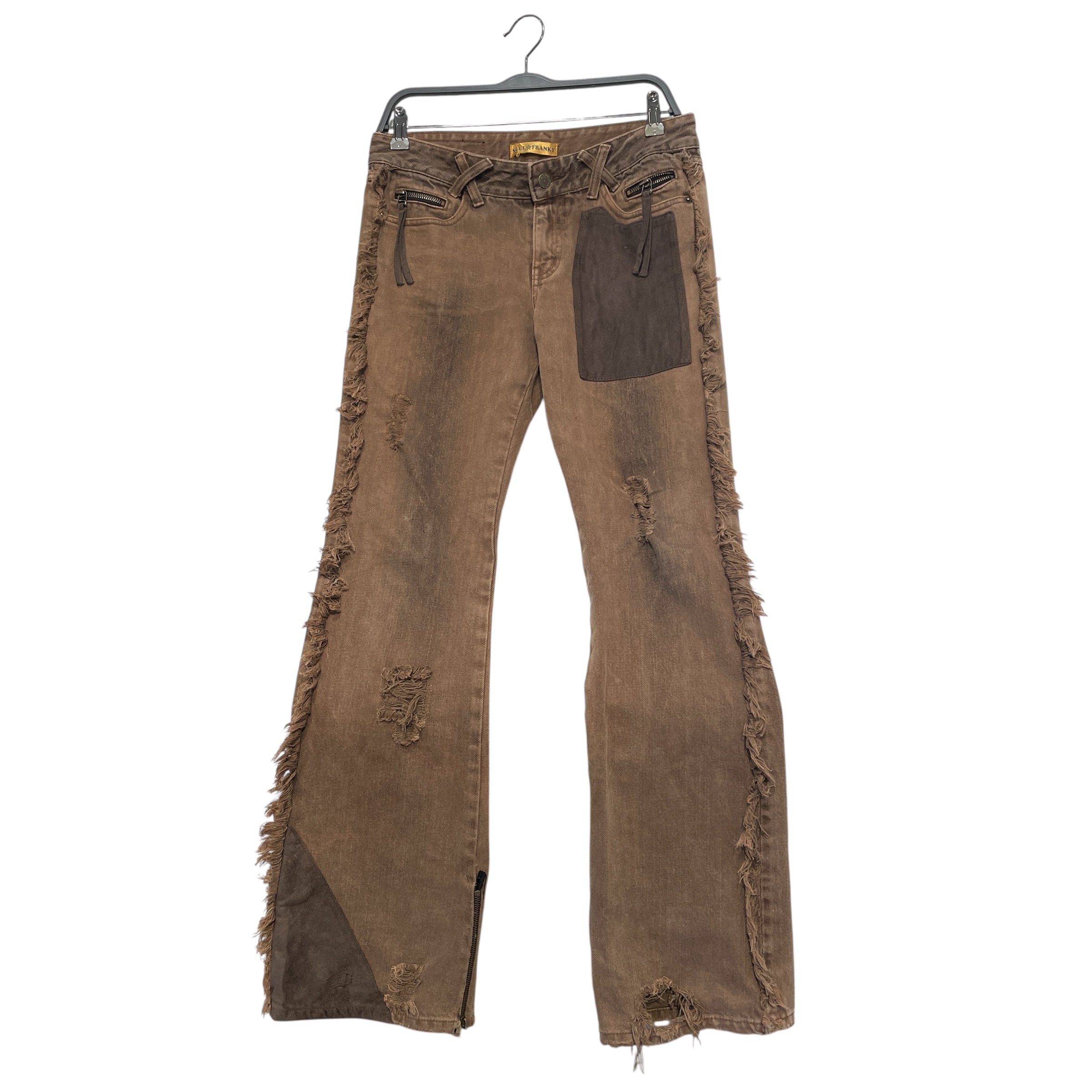 VERONICA/Pants/S/Denim/BRW/Soul Franky distressed Denim view 1
