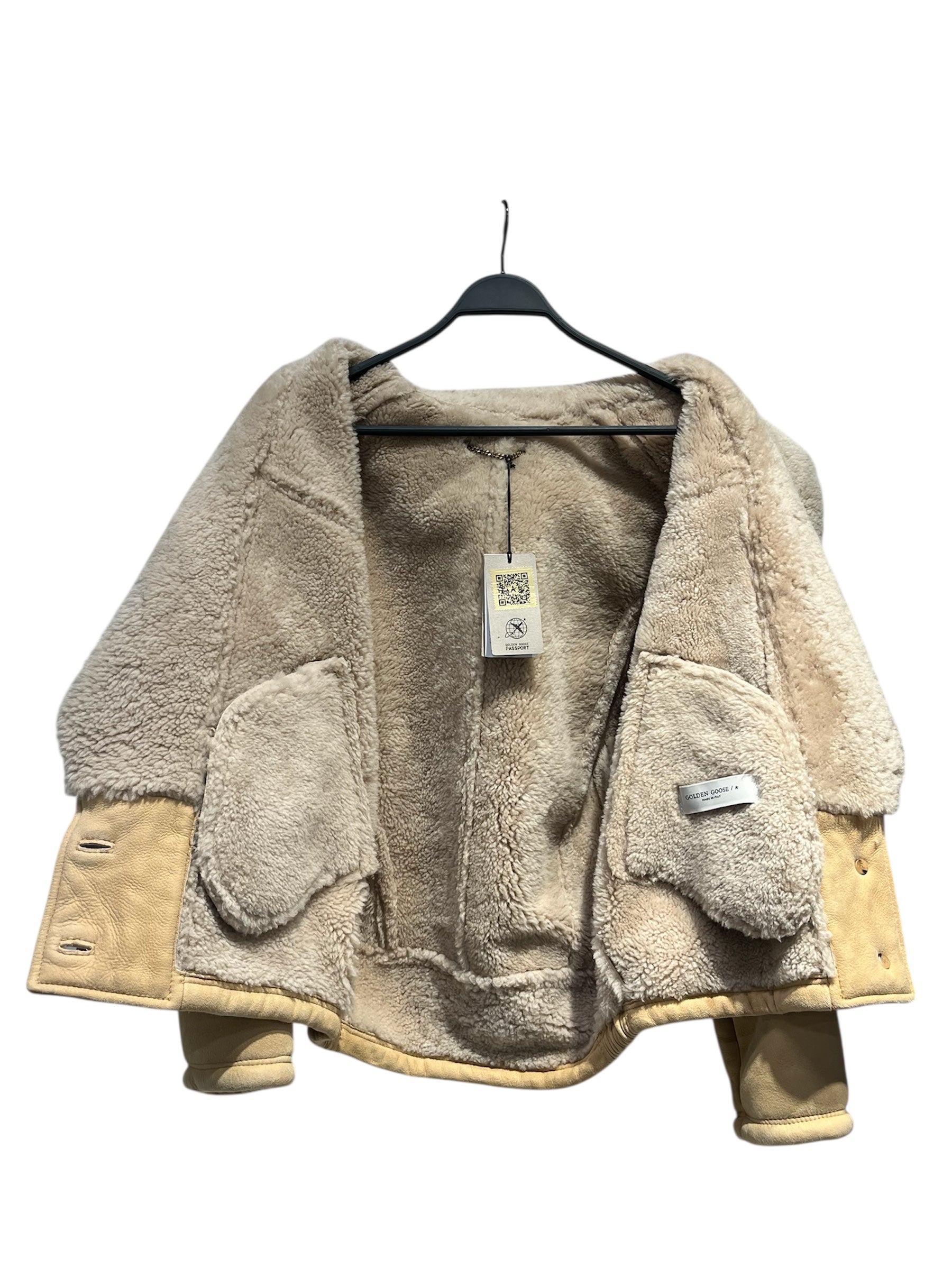 GOLDEN GOOSE/Jacket/S/Suede/CML/Double Breasted/SHERLING MARGOT view 3