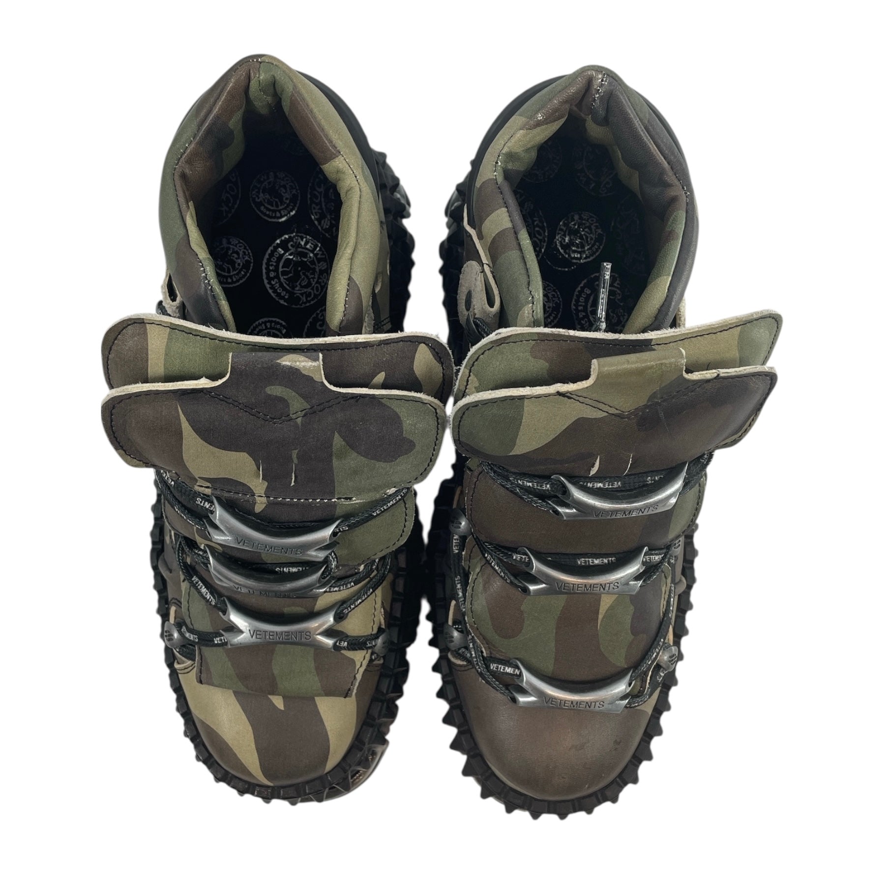 VETEMENTS/NEW ROCK/Hi-Sneakers/EU 41/Camouflage/Leather/GRN/CAMO PRINT view 3