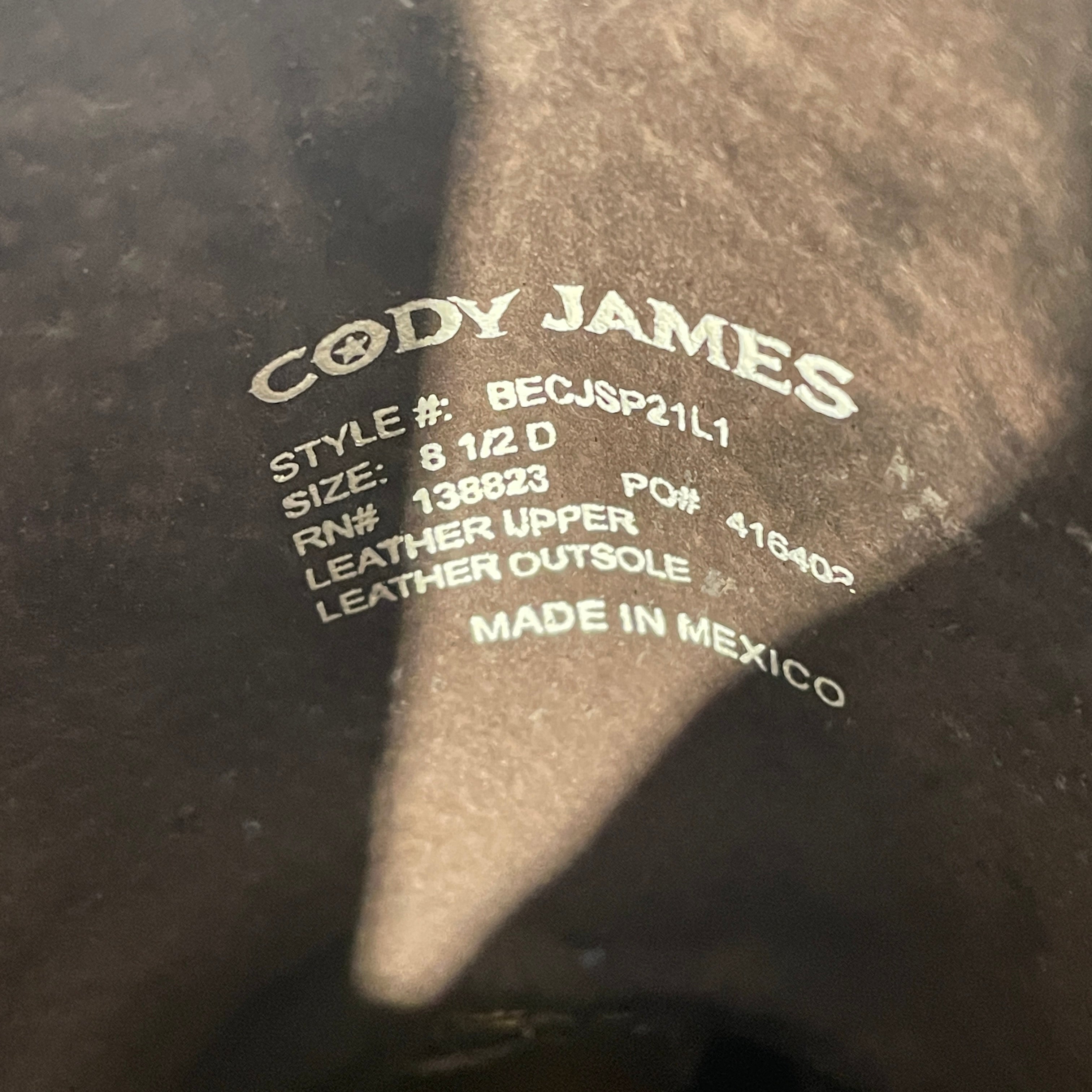 CODY JAMES/Cowboy Boots/US 8.5/Animal Pattern/Leather/BRW/ view 3