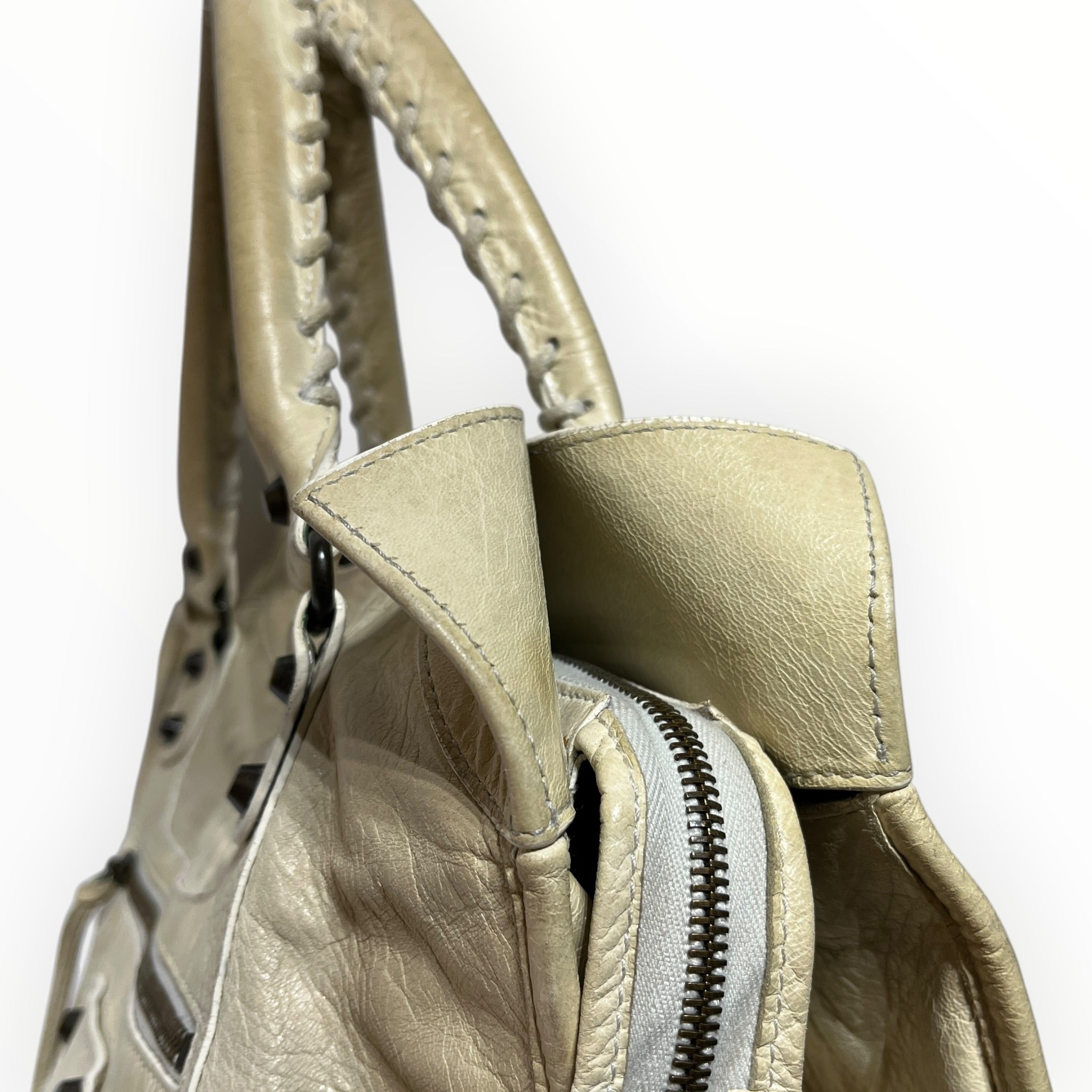 BALENCIAGA/Tote Bag/Lambskin/BEG/mid-afternoon moto view 7