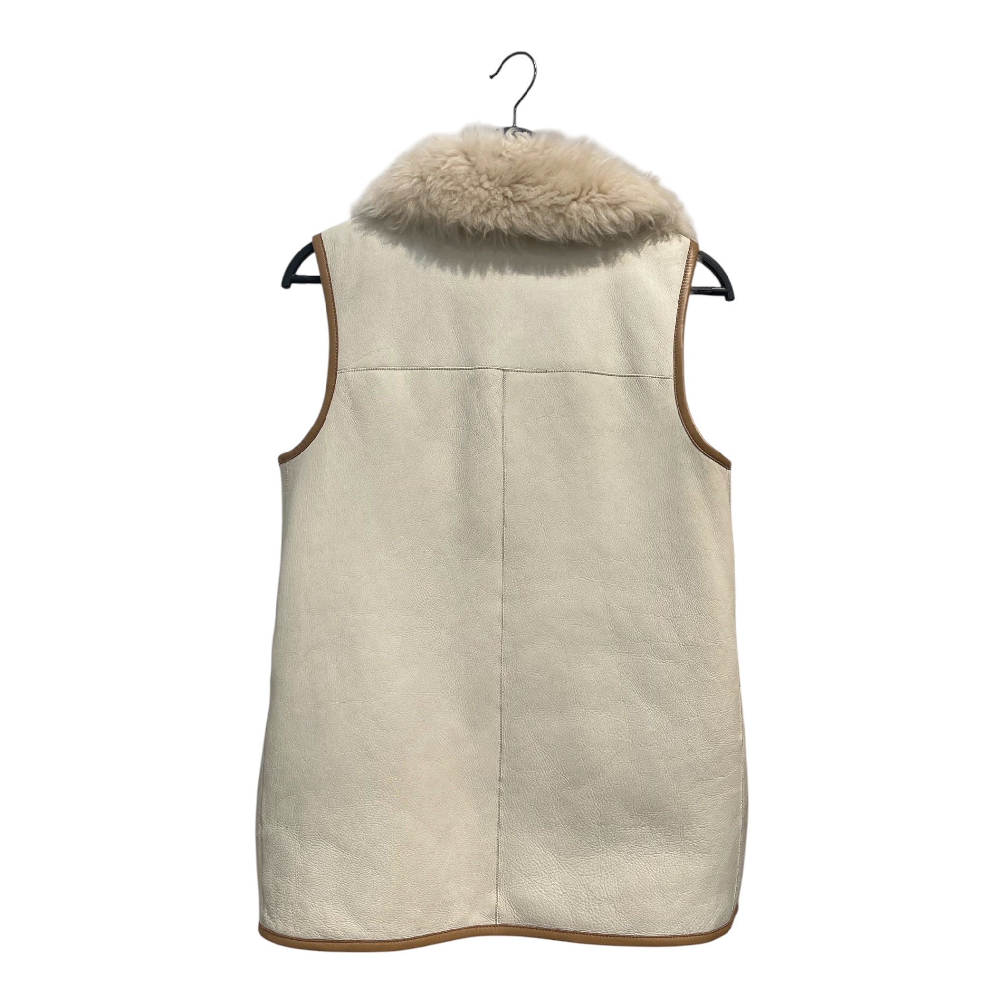COACH/Vest/L/BEG/reverisble yak fur vest view 4