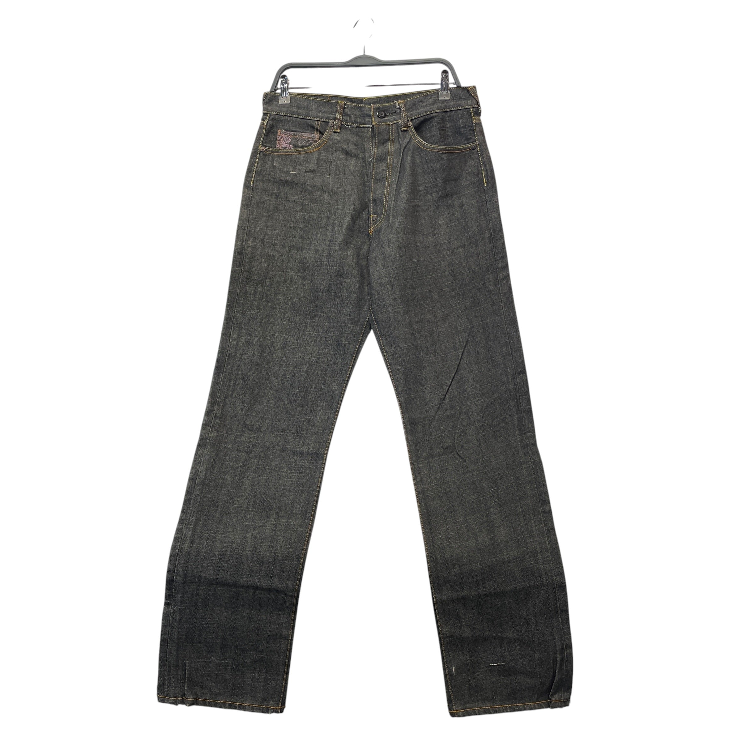 RMC JEANS/Pants/32/Cotton/BLK/EMBROIDERED SAMURAI/BONDAGE view 1