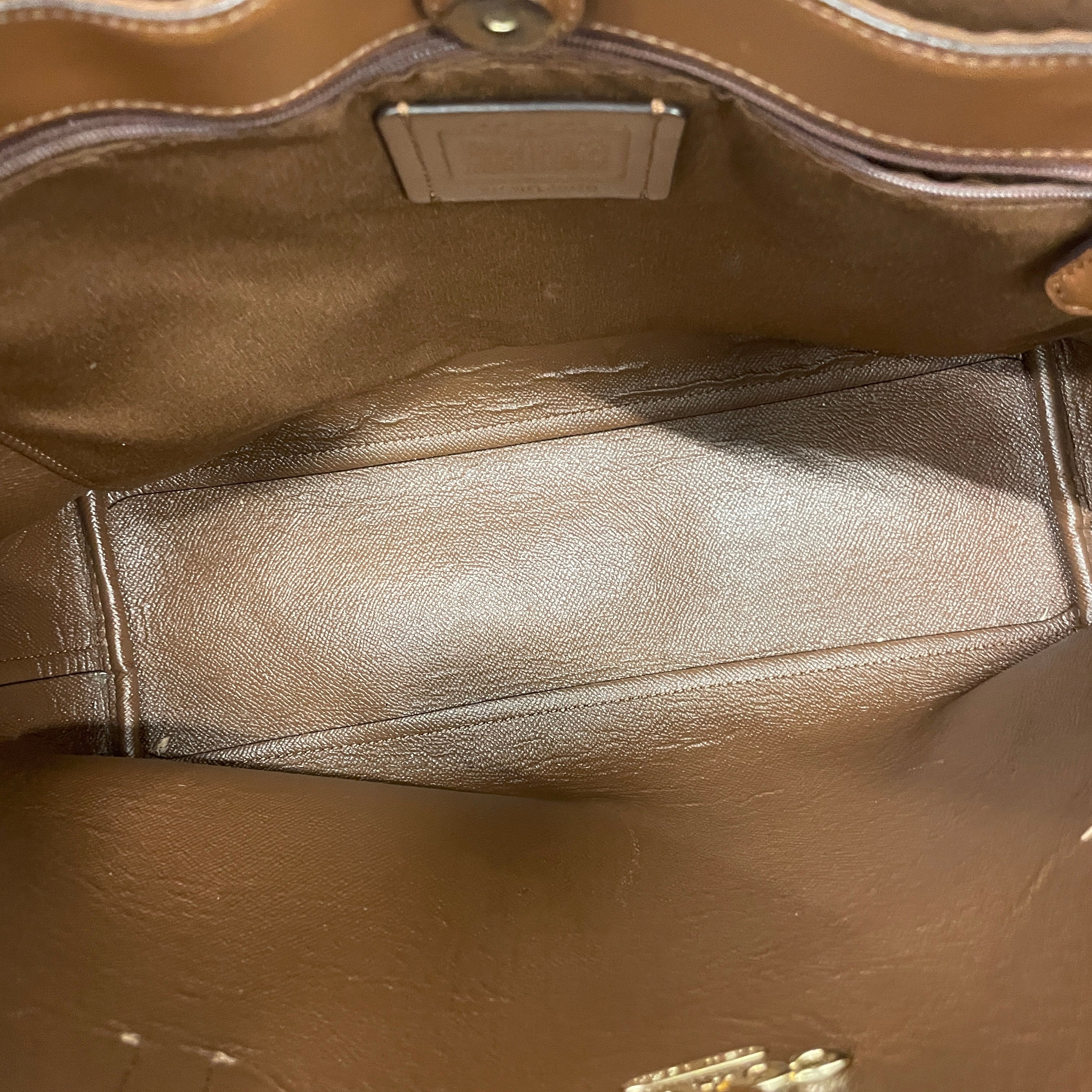 COACH/Tote Bag/Monogram/Leather/BRW/City/As Is view 4