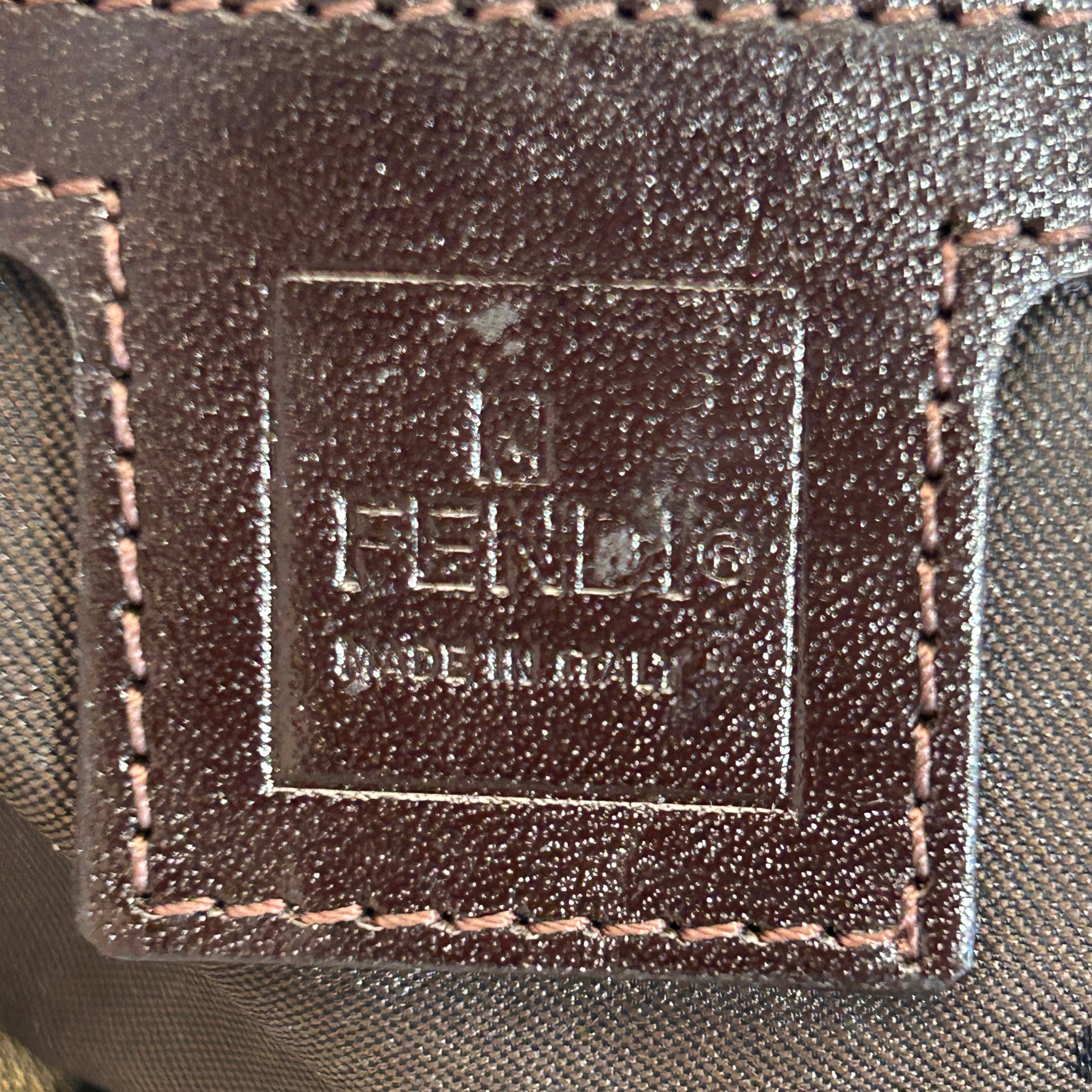 FENDI/Hand Bag/Monogram/Cotton/BRW/zucca baguette view 5