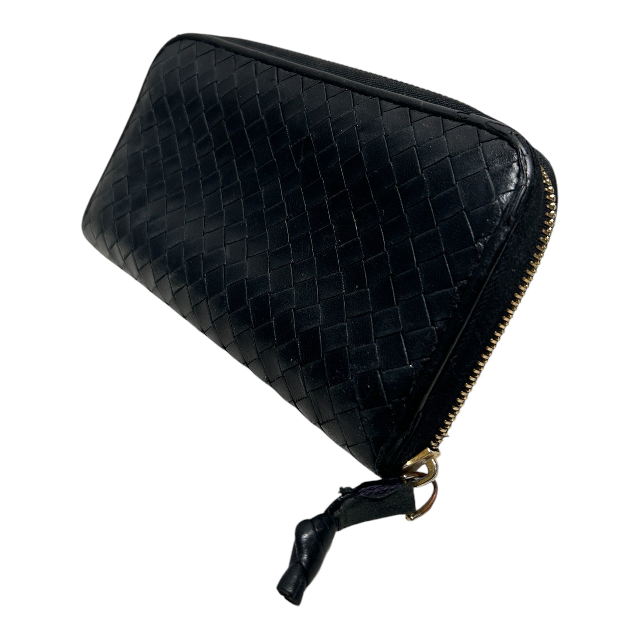 BOTTEGA VENETA/Wallet/Leather/BLK/Intrecciato view 2