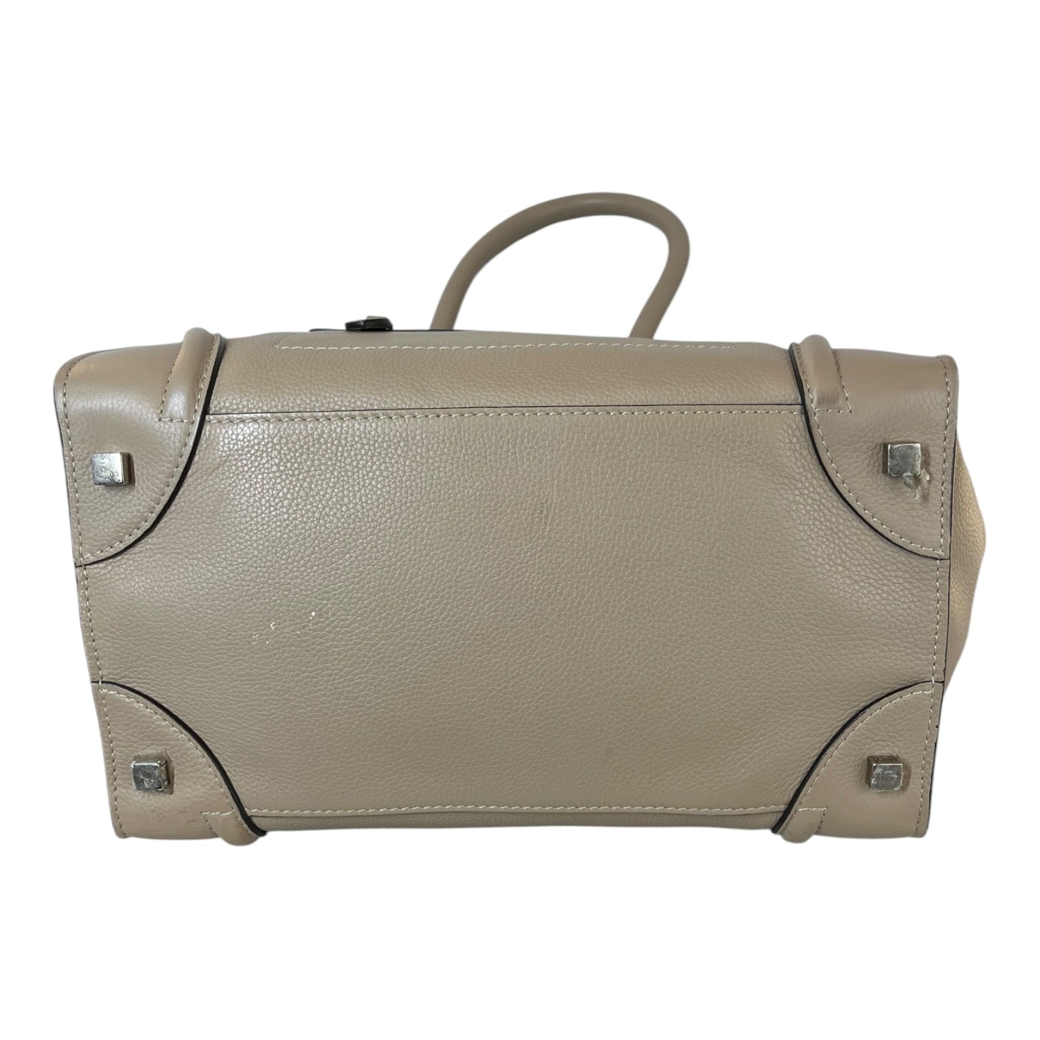 CELINE/Hand Bag/Leather/CML/LUGGAGE TOTE view 4