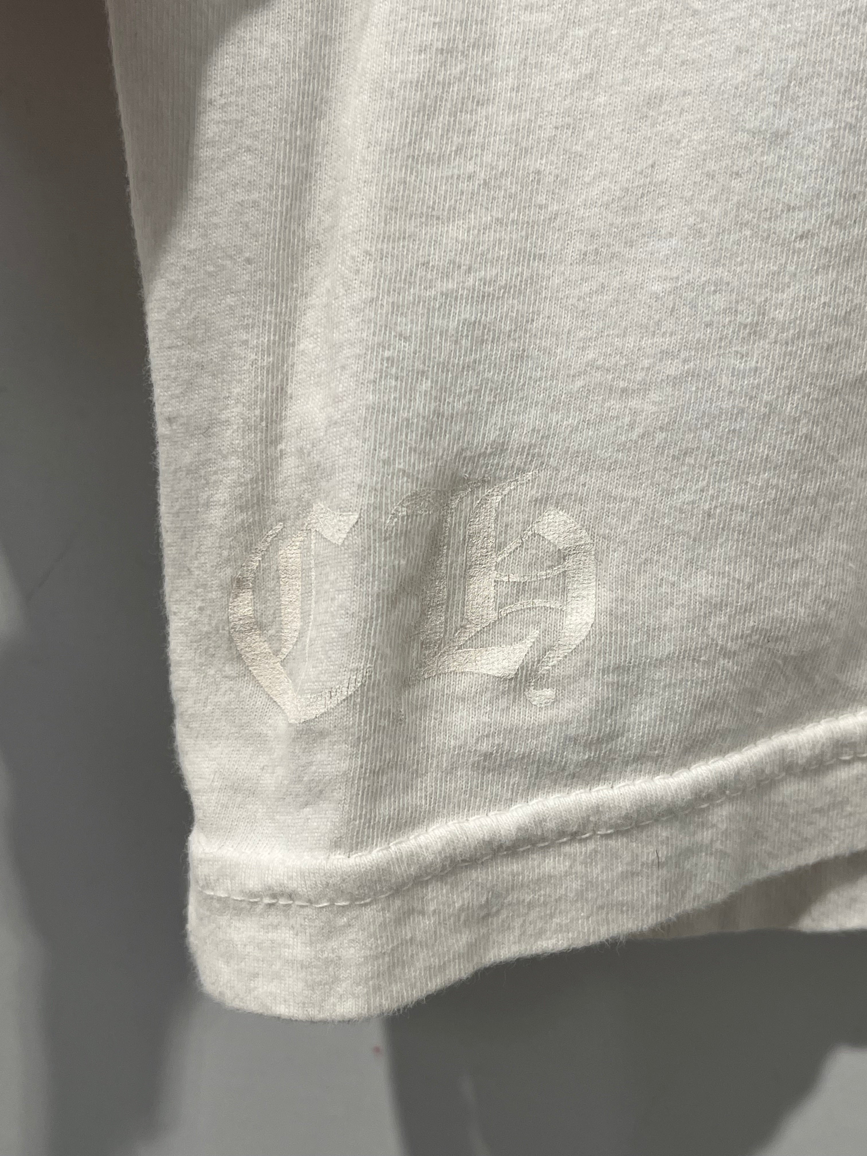 CHROME HEARTS/T-Shirt/M/Cotton/WHT/BACK LOGO TEE view 7