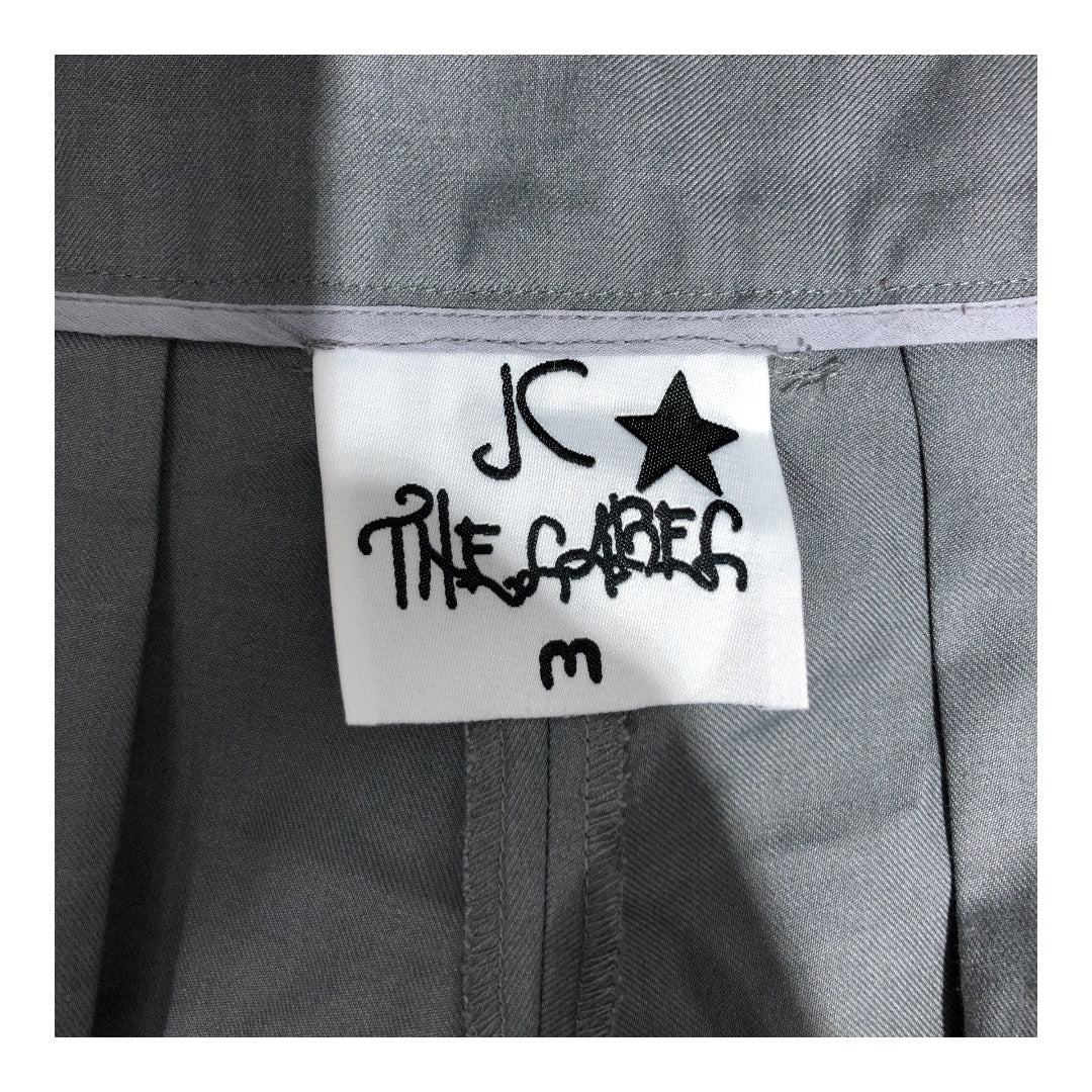 JC THE LABEL/Wide Leg Pants/M/Cotton/GRY/LONG WIDE LEG WITH PLEATS view 3