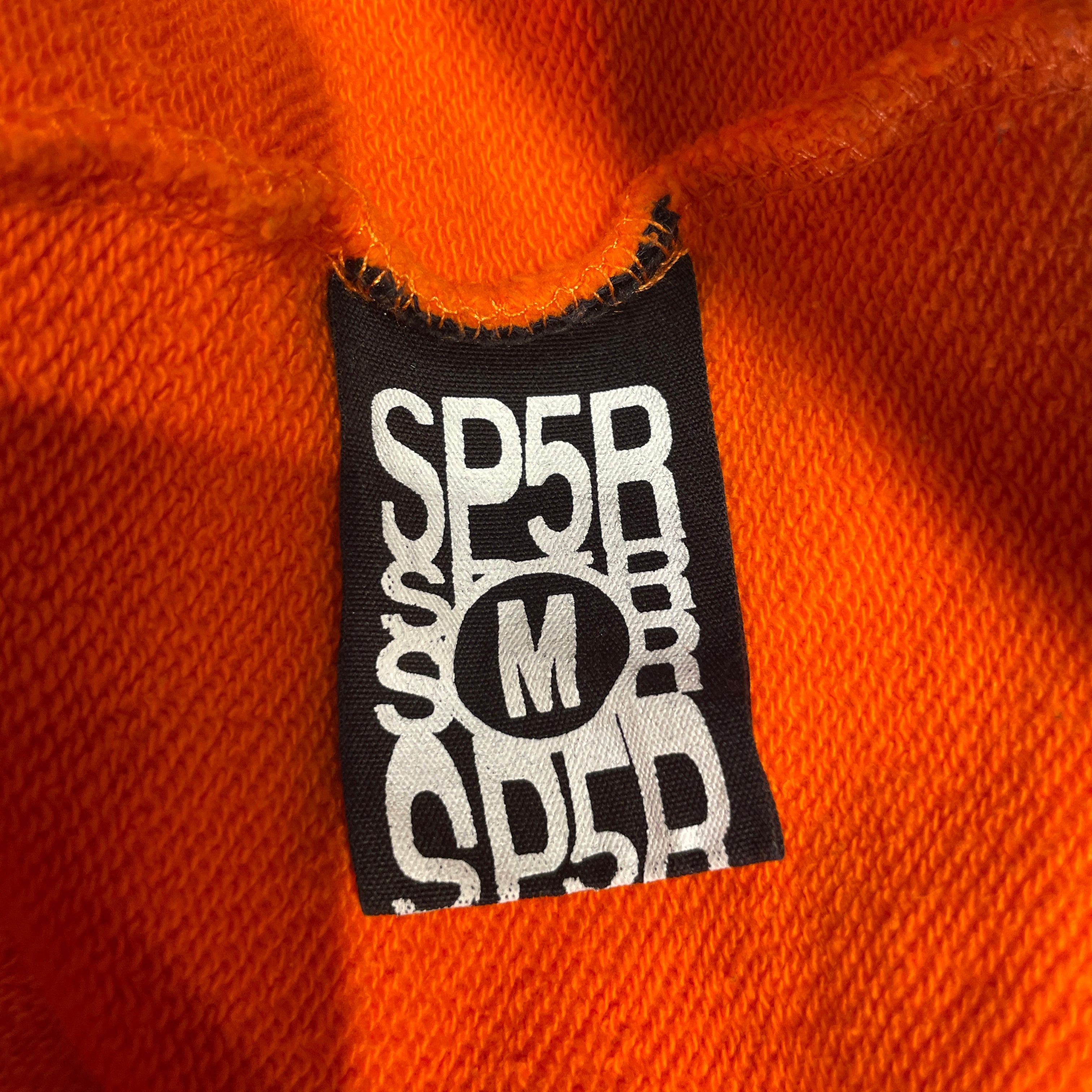 Sp5der/Hoodie/M/Graphic/Cotton/ORN/RED VINYL WEB W/RHINESTONES view 3