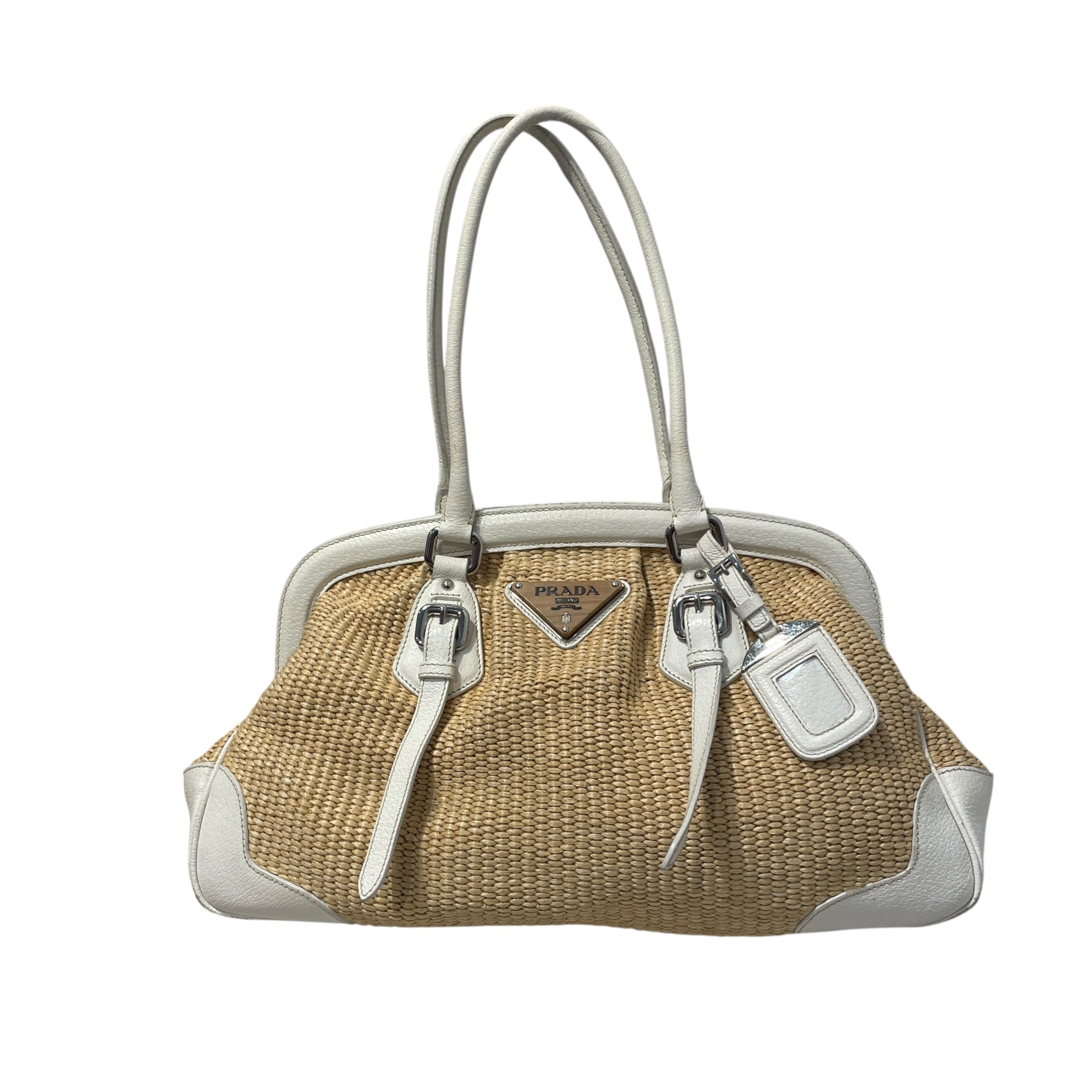 PRADA/Hand Bag/CML/Cinghaile Trimmed Paglia view 1