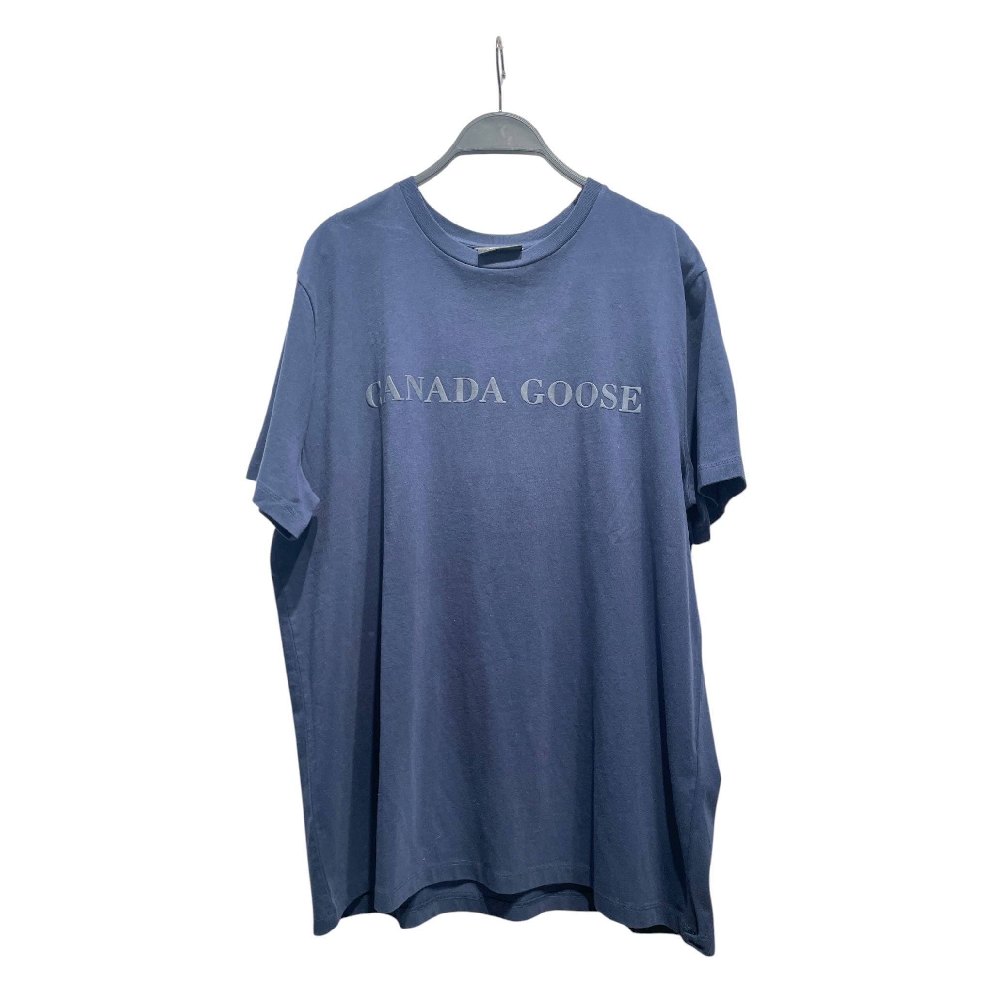 CANADA GOOSE/T-Shirt/L/Cotton/NVY/Chest Logo Tee view 1
