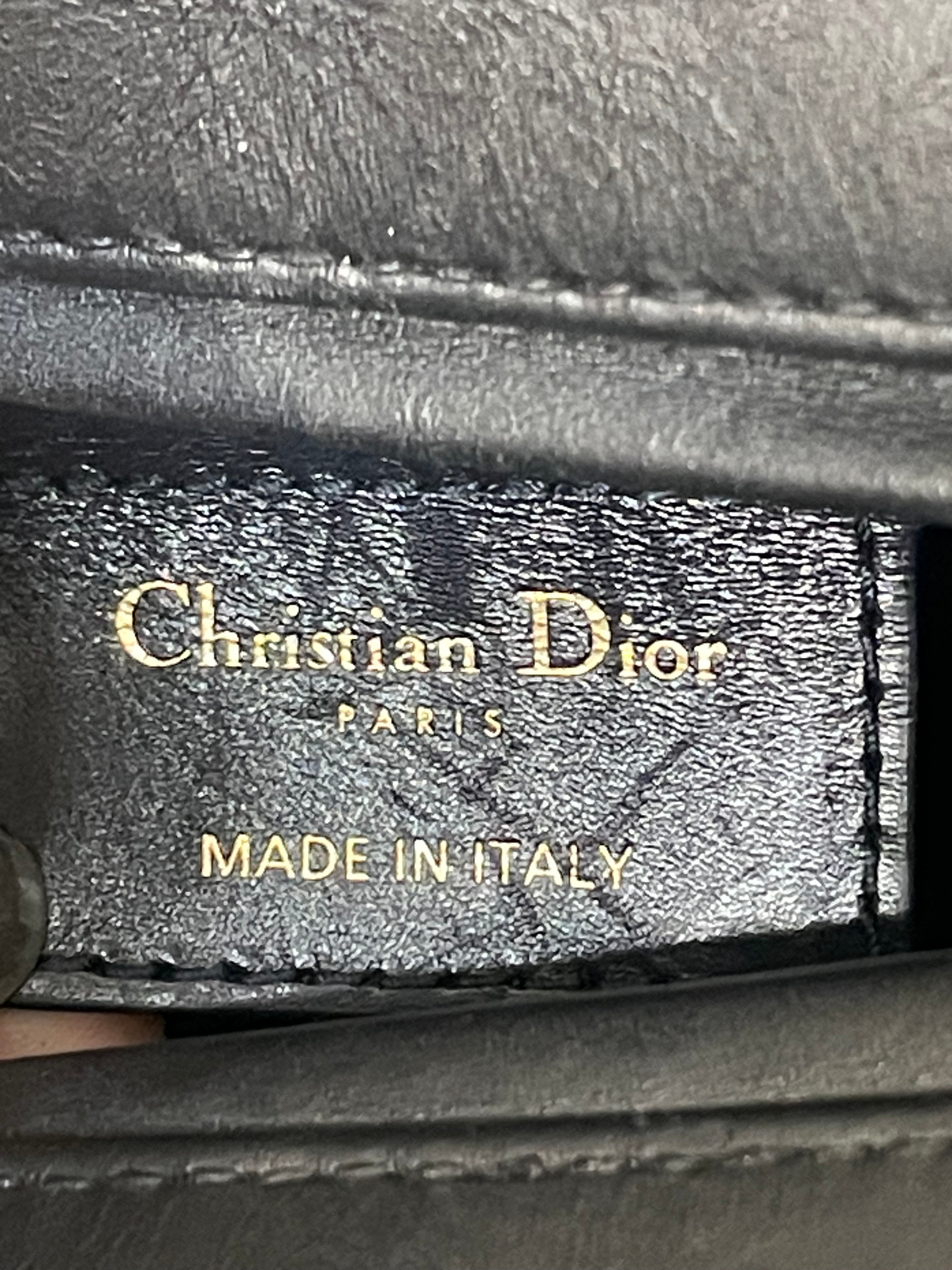 Christian Dior/Hand Bag/Leather/BLK/cannage pockets lady dior view 5