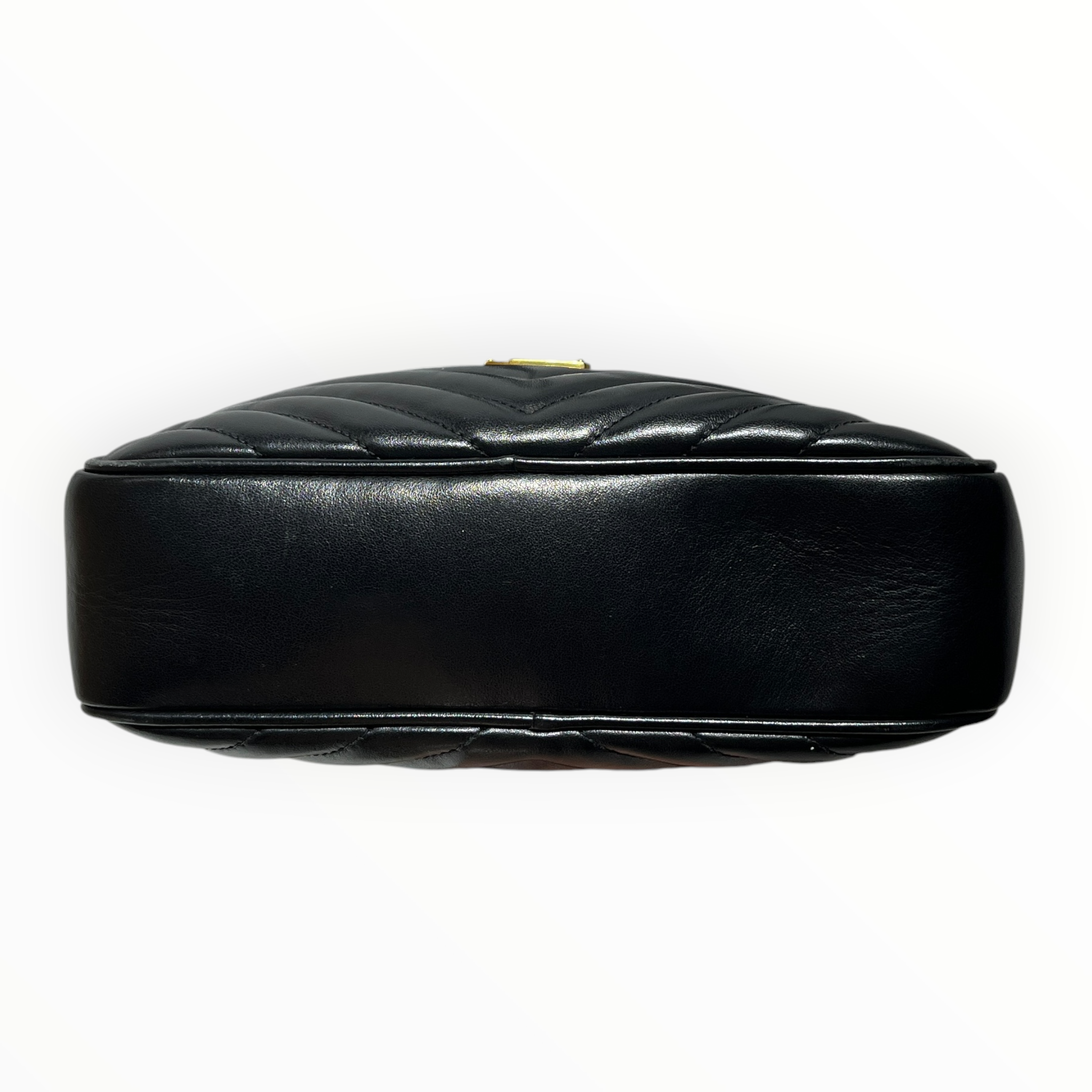YVES SAINT LAURENT/Cross Body Bag/Leather/BLK/gold accent tassel view 3