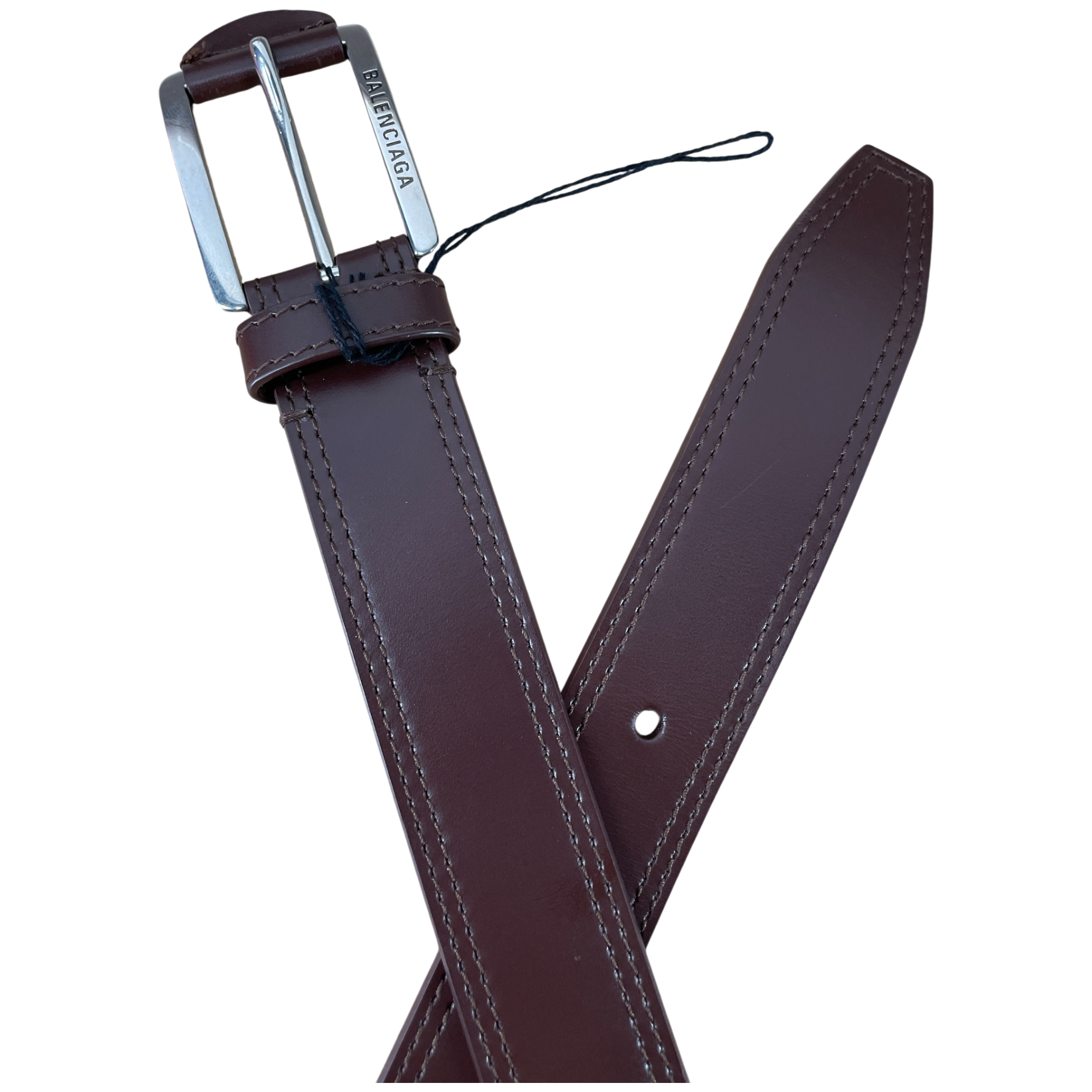 BALENCIAGA/Belt/Leather/BRW/L's/LOGO ON BUCKLE view 2