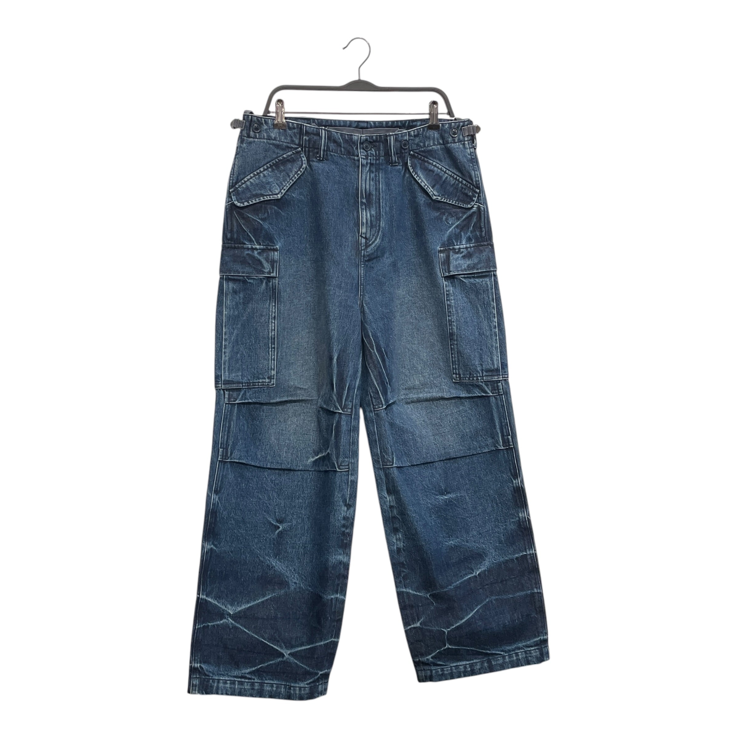 EVISU/Cargo Pants/L/Denim/IDG/Graphic/MOTORCYCLE GRAPHIC view 1