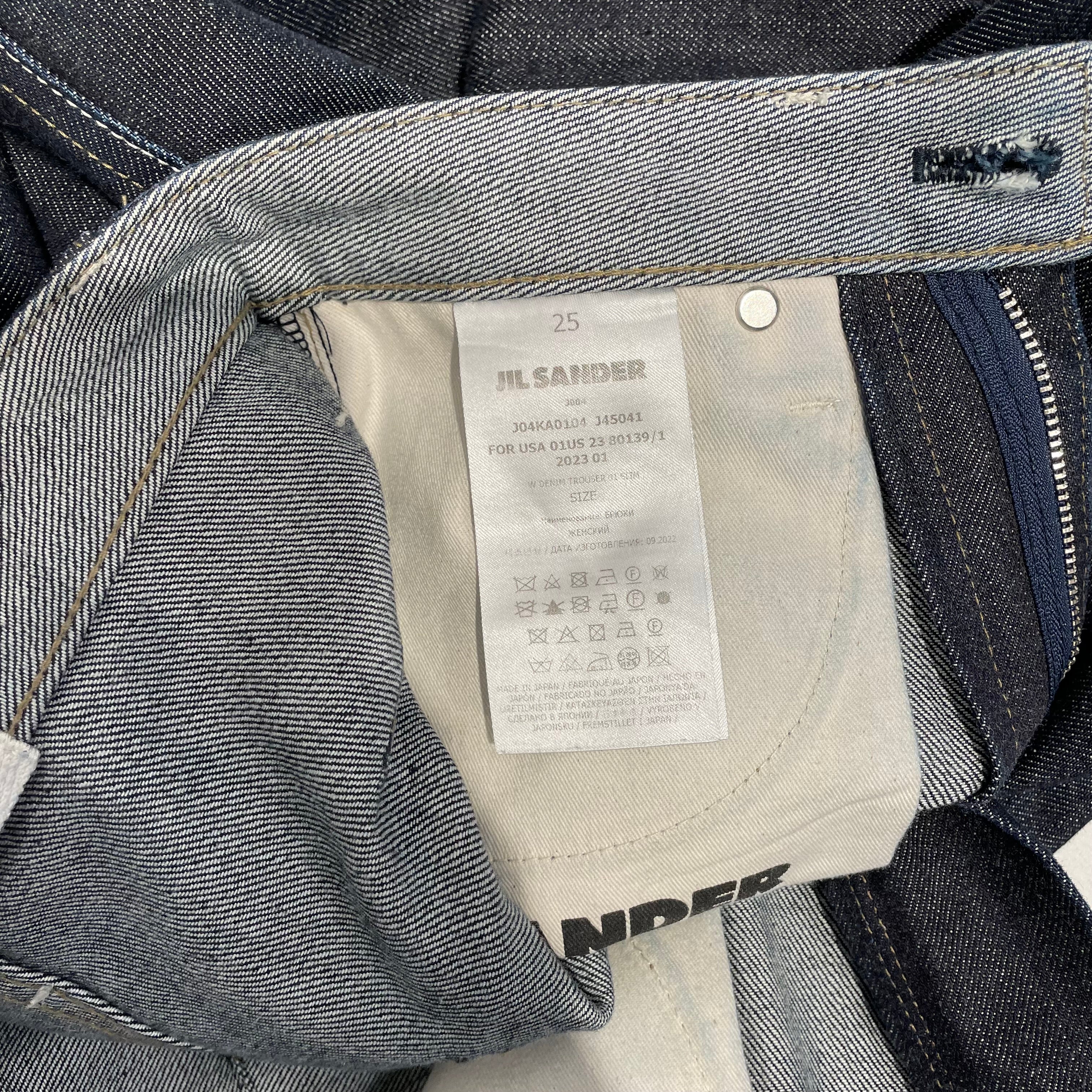 JIL SANDER/Straight Pants/25/Denim/NVY/Selvedge Denim view 4
