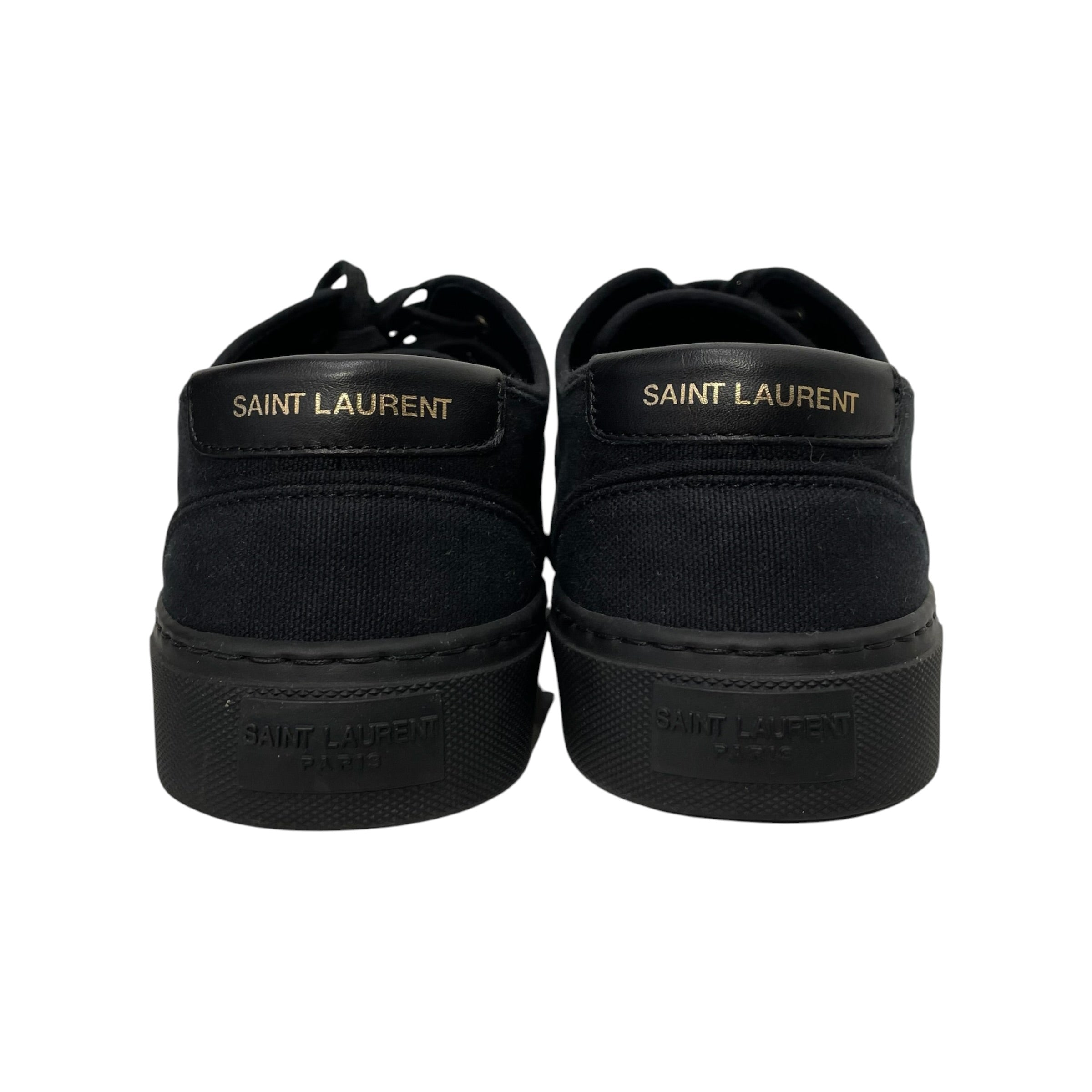 SAINT LAURENT/Low-Sneakers/EU 42.5/Cotton/BLK/VENICE LOW TOP view 4