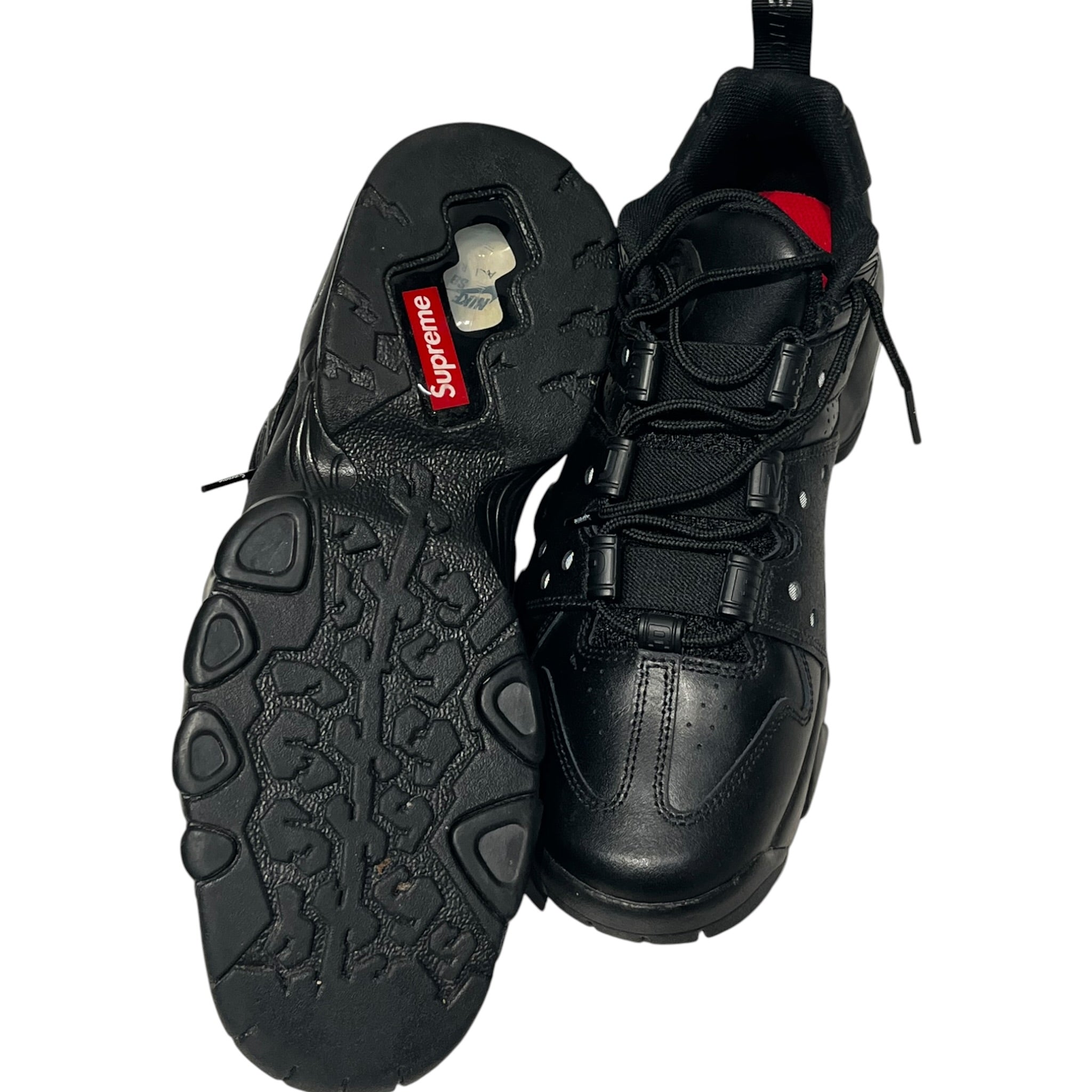NIKE SB/Supreme/Low-Sneakers/US 8.5/Leather/BLK/IM4283-001 view 4