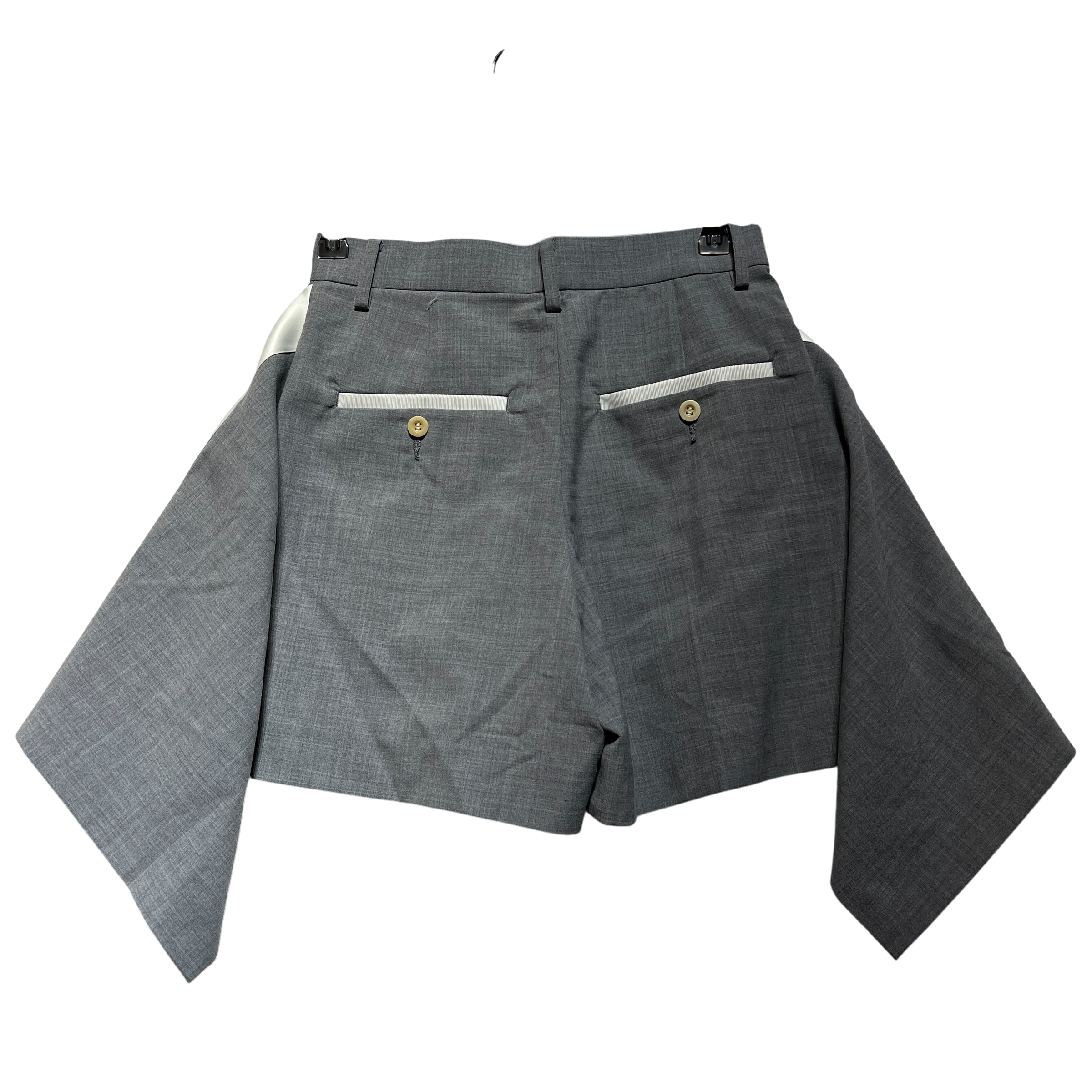 Sacai/Shorts/0/Polyester/GRY/asymmetrical view 2