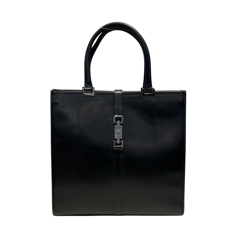 GUCCI/Hand Bag/Leather/BLK/Interlocking G
