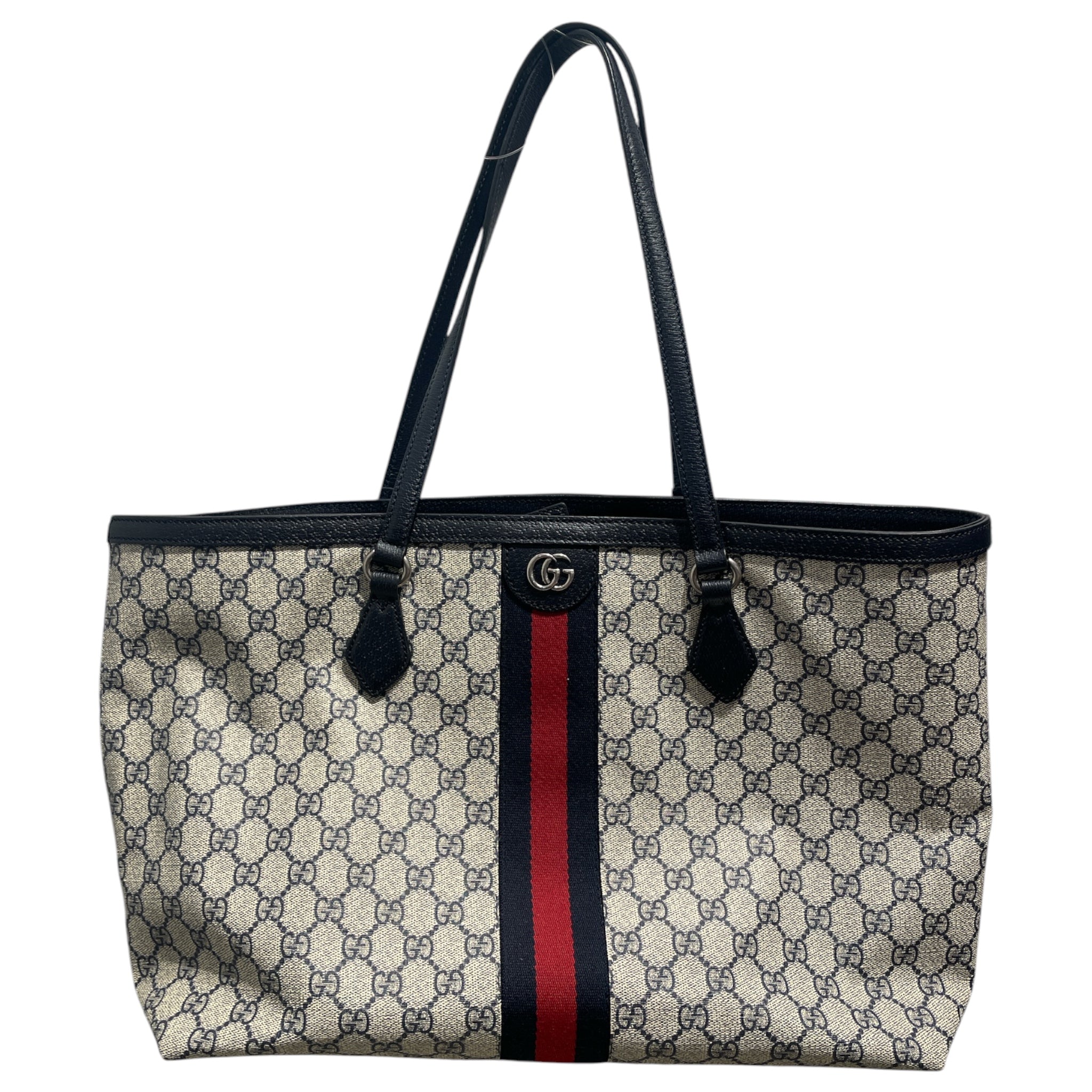 GUCCI/Tote Bag/Monogram/KHK/Ophidia Navy GG Large Tote view 1