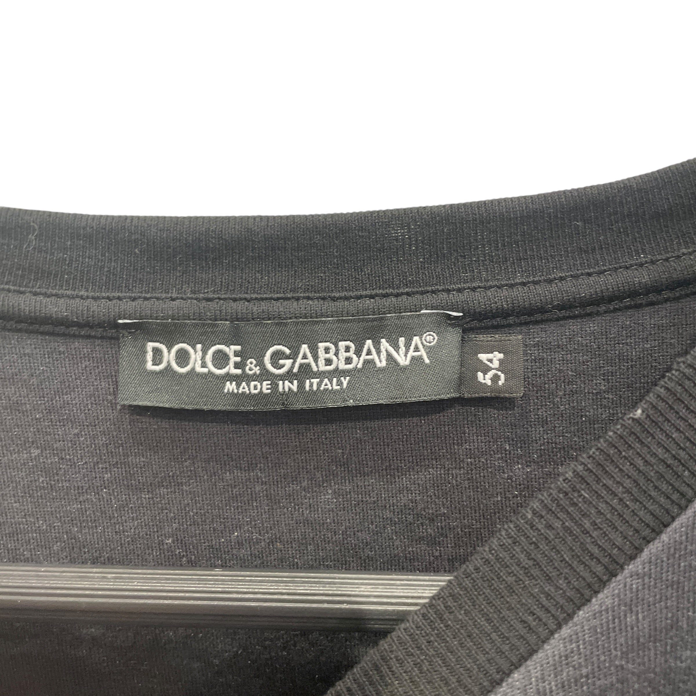 DOLCE&GABBANA/T-Shirt/54/Cotton/BLK/Graphic/"MY HEART BELONGS TO D&G" view 3
