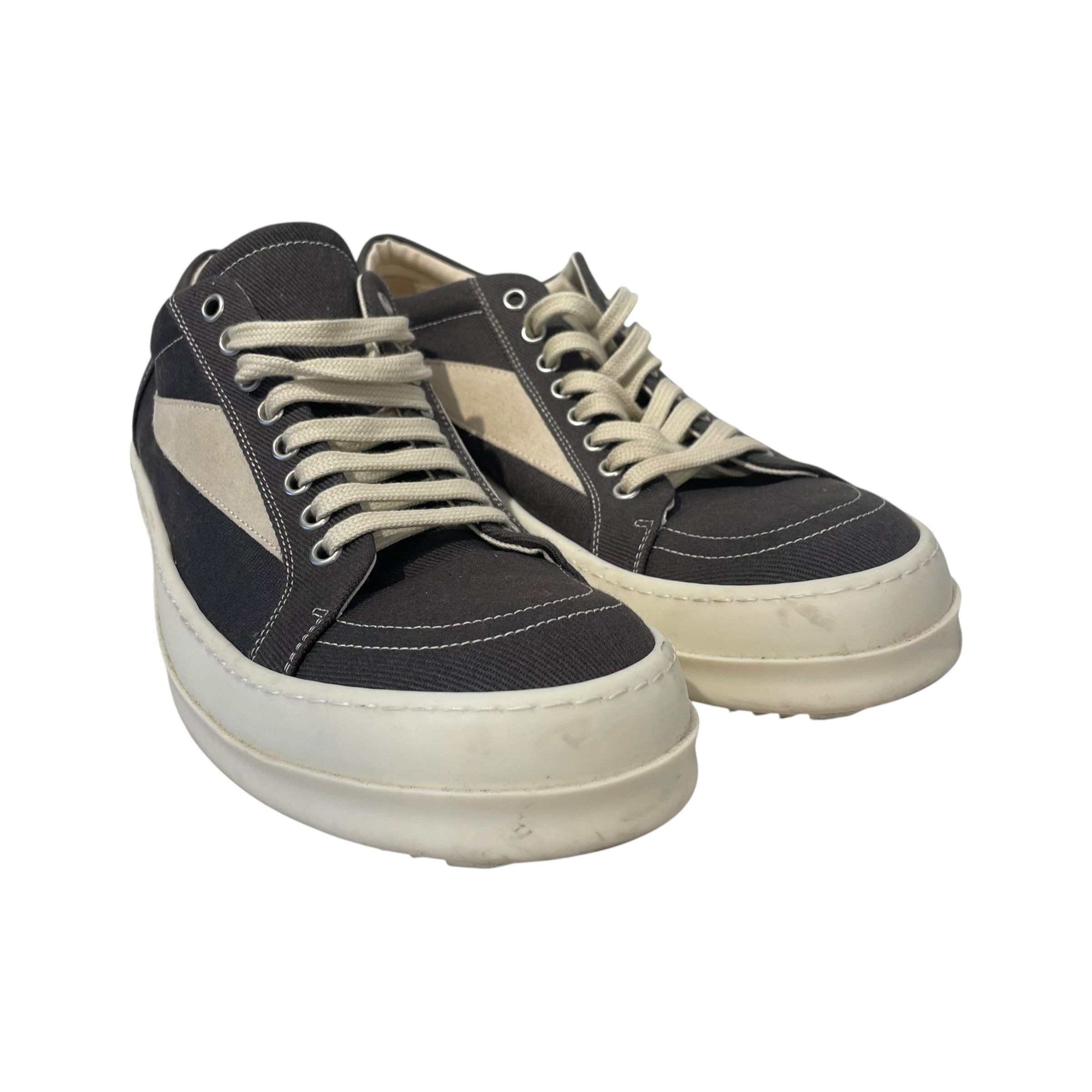 Rick Owens/Low-Sneakers/EU 45/Cotton/GRY/ view 1