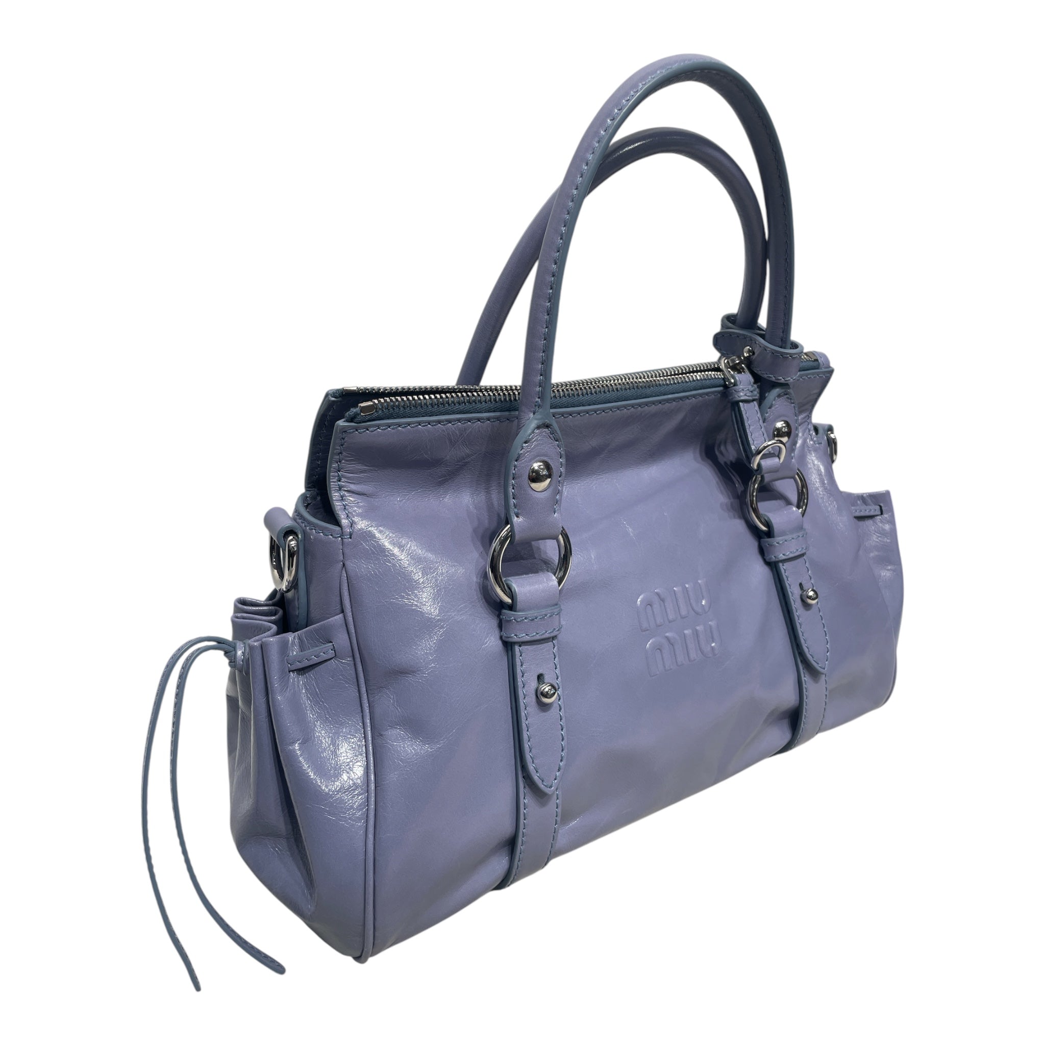MIU MIU/Bag/Leather/BLU/Glossy Aviation Blue view 6