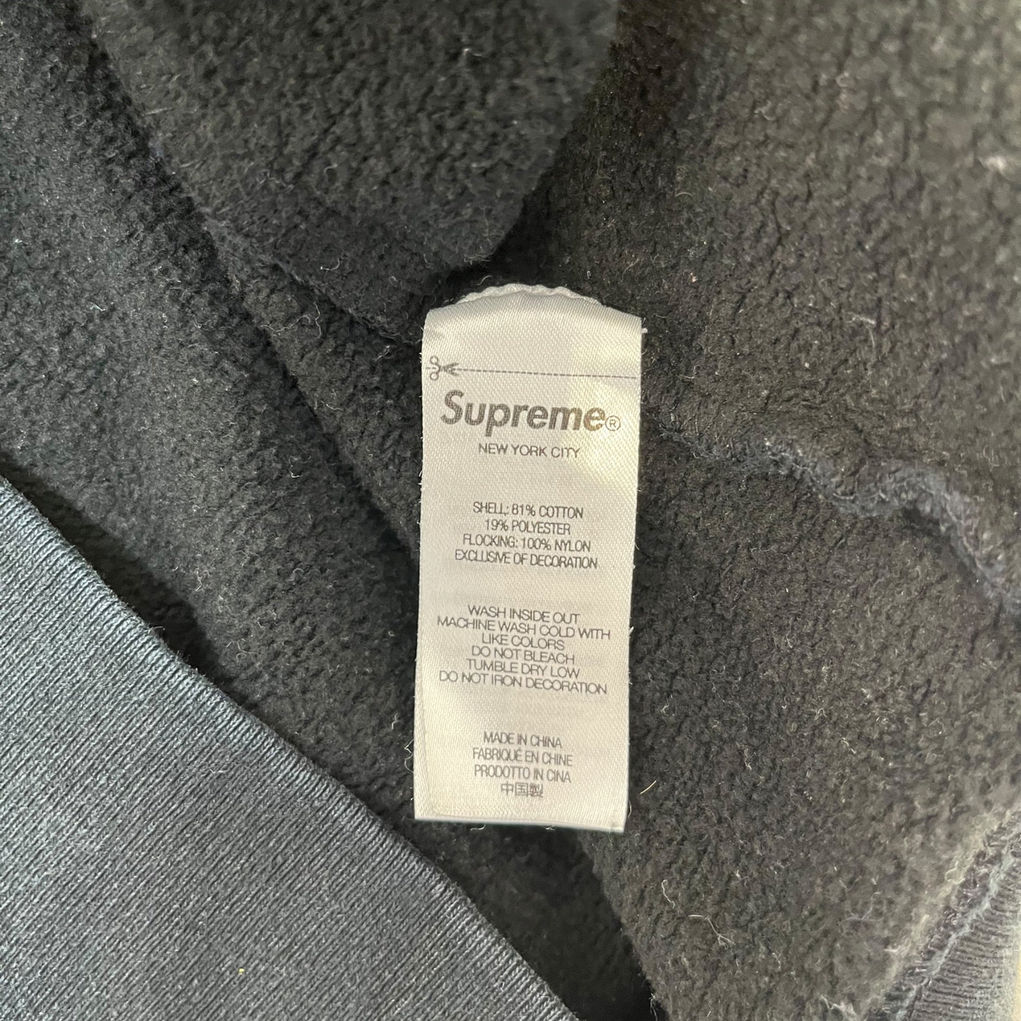 Supreme/Hoodie/S/Graphic/Cotton/BLK/THE WORLD FAMOUS TEAM 1994 view 6