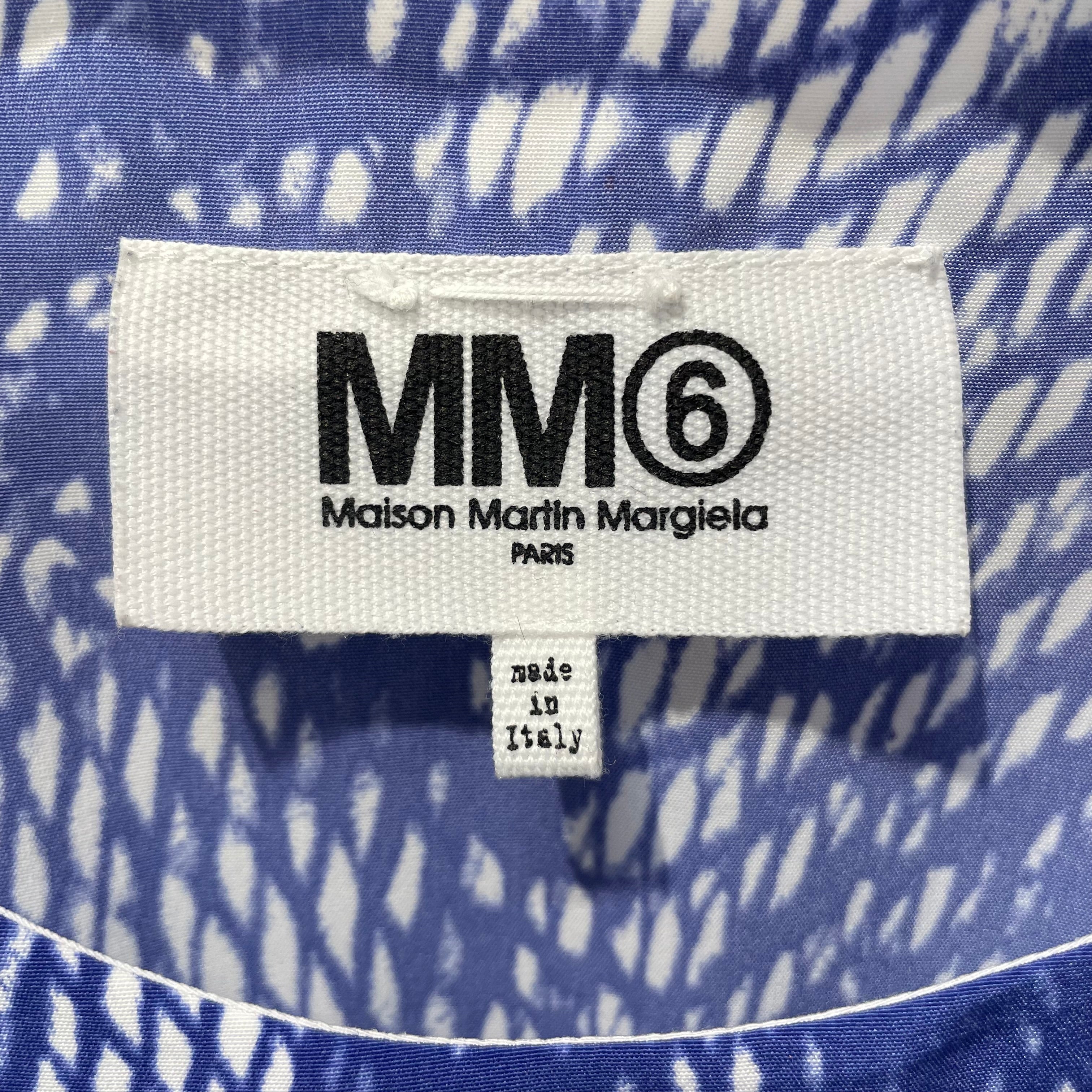 MM6/SL Blouse/38/Graphic/Cotton/BLU/ view 3