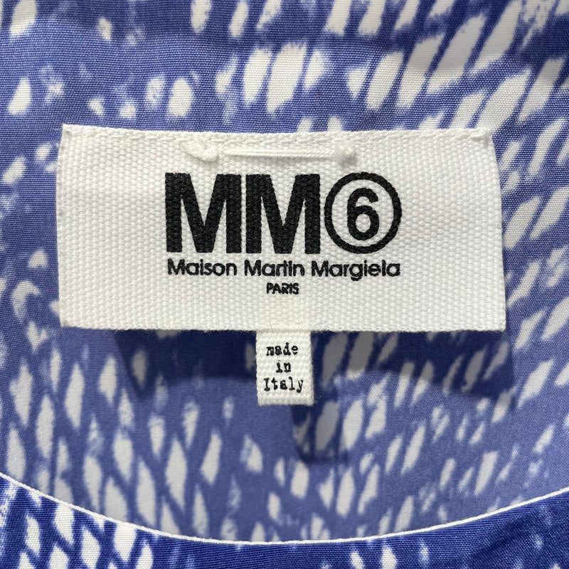 MM6/SL Blouse/38/Graphic/Cotton/BLU/